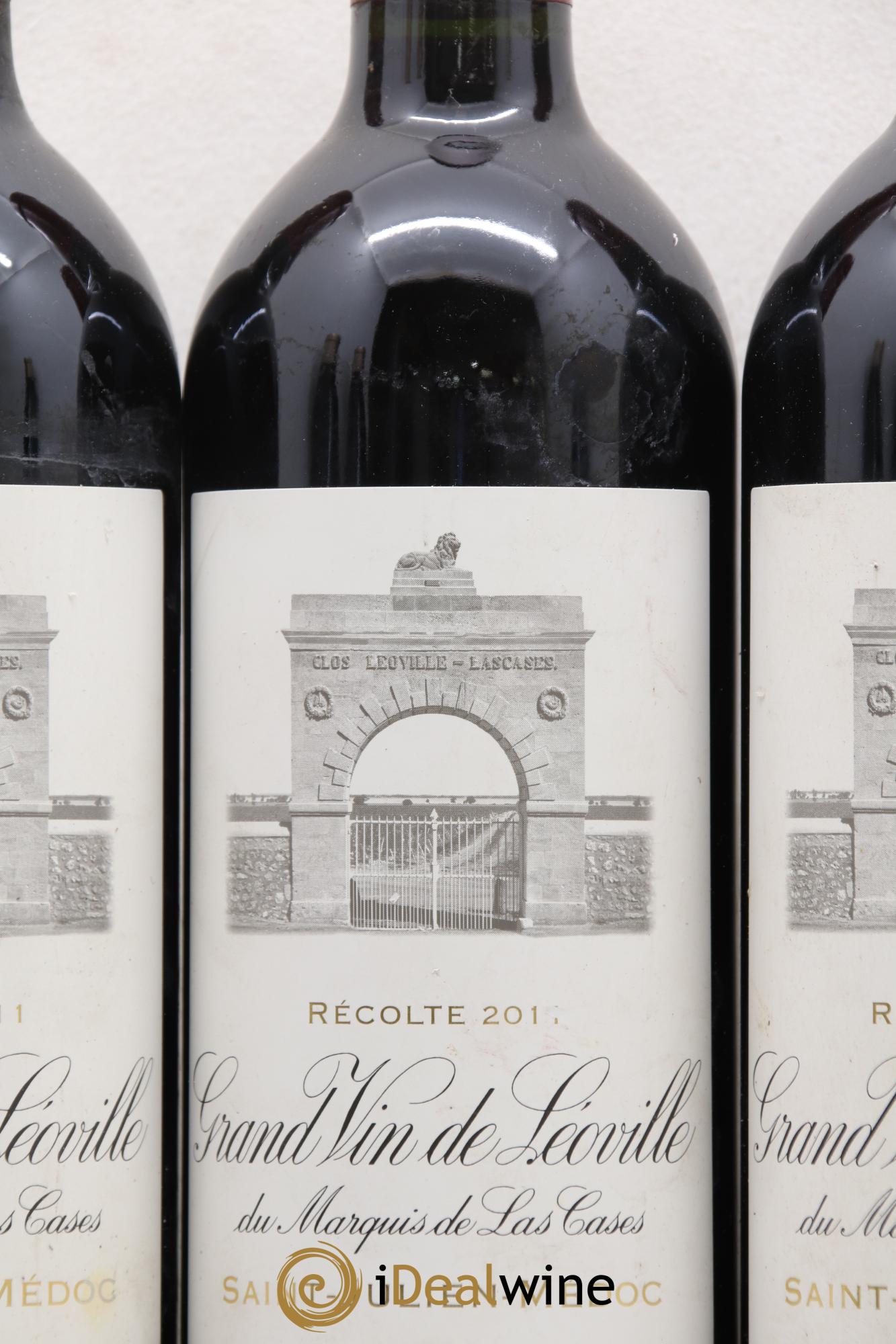 Château Léoville Las Cases 2ème Grand Cru Classé 2011 - Lotto di 3 bottiglie - 1