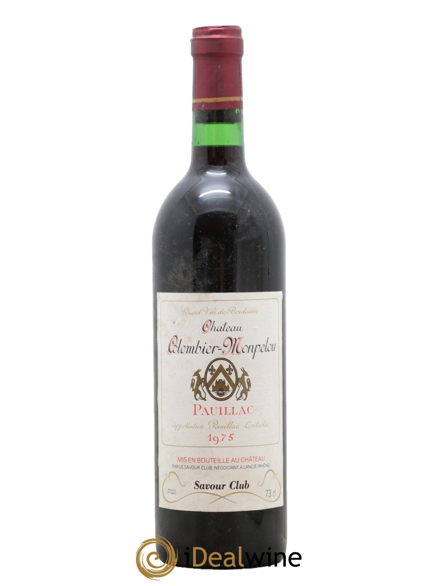 Château Colombier Monpelou Cru Bourgeois 1975 - Lot of 1 bottle - 0