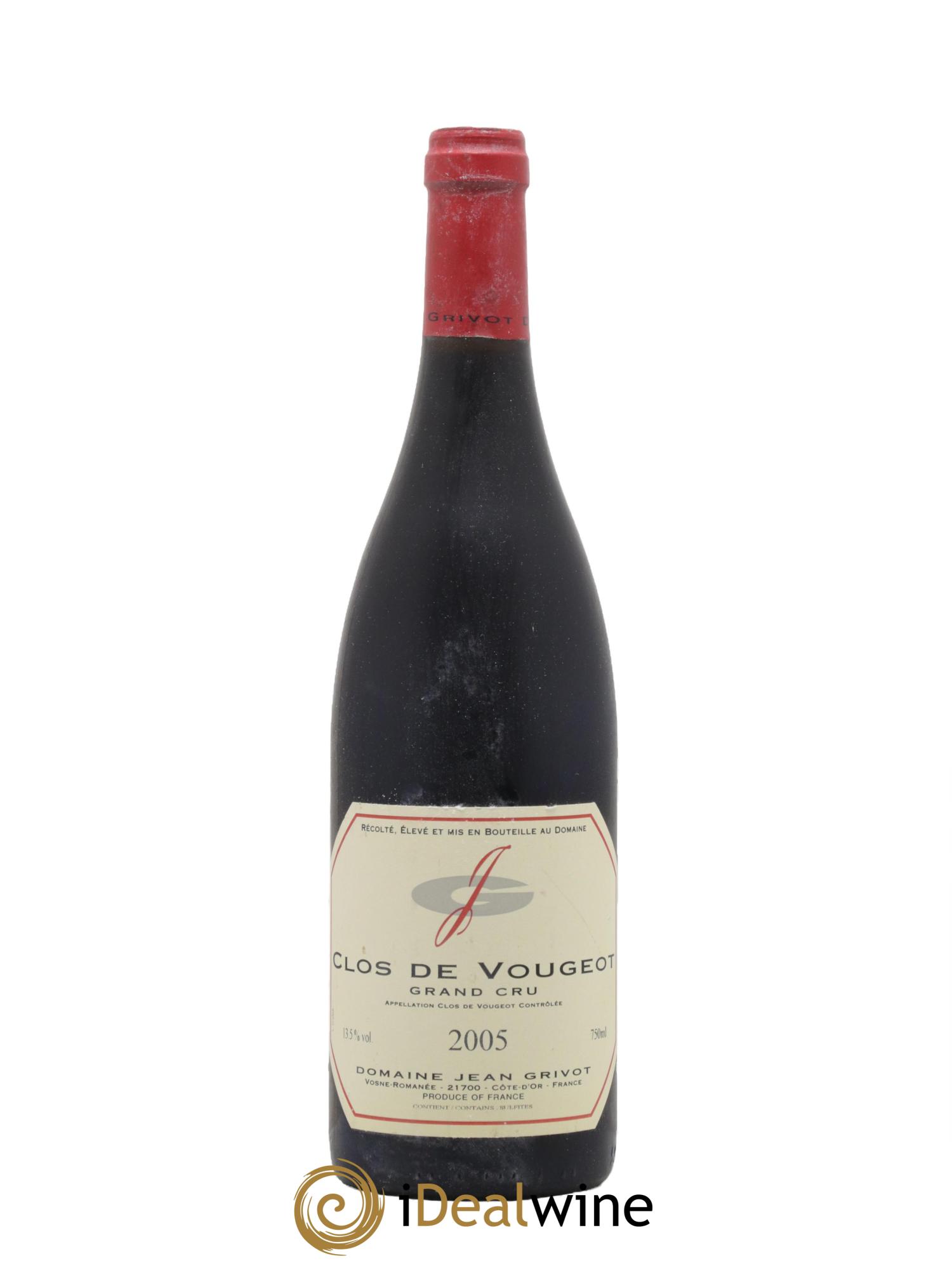 Clos de Vougeot Grand Cru Jean Grivot 2005 - Lotto di 1 bottiglia - 0