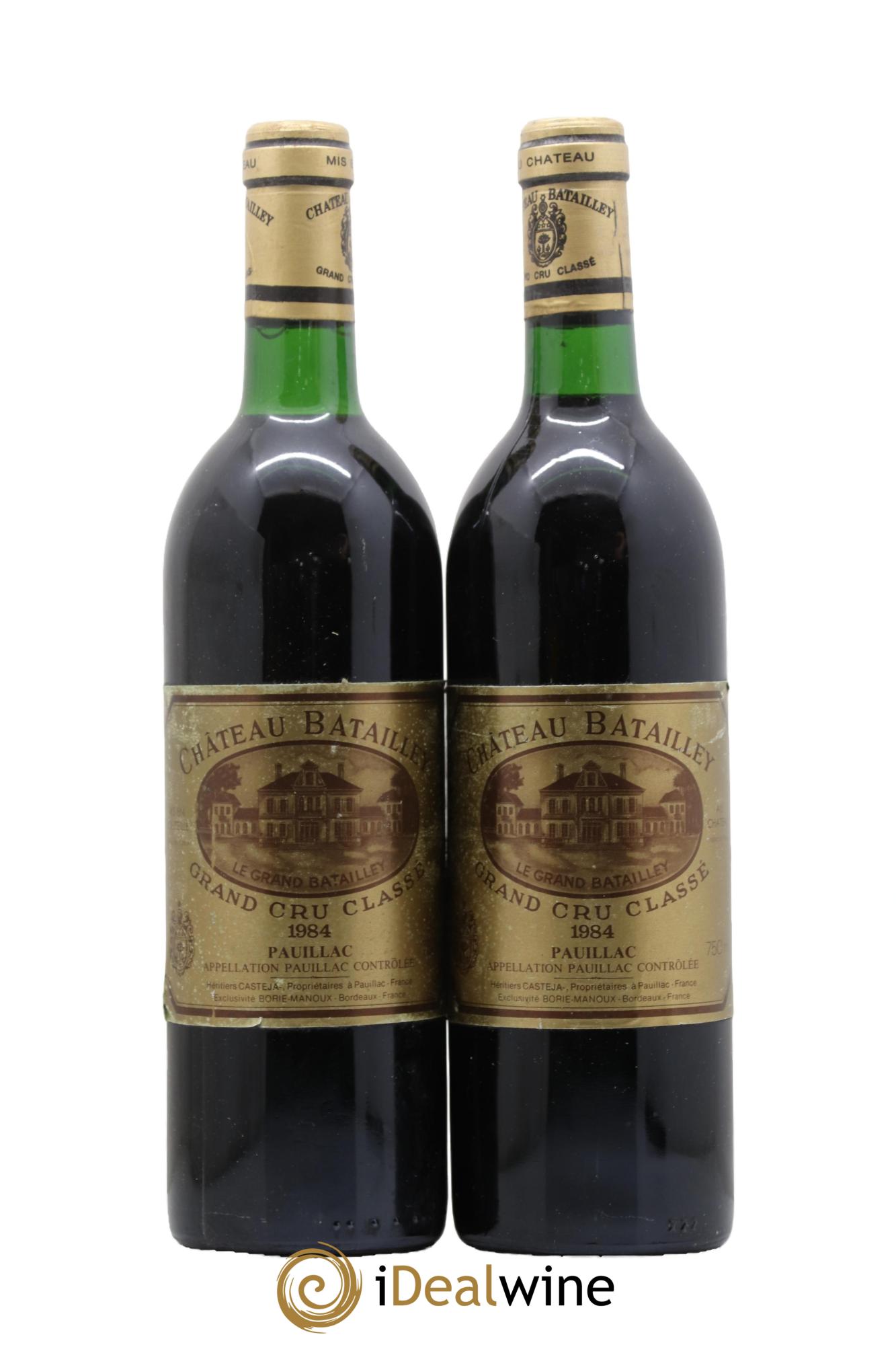 Château Batailley 5ème Grand Cru Classé 1984 - Lot de 2 bouteilles - 0