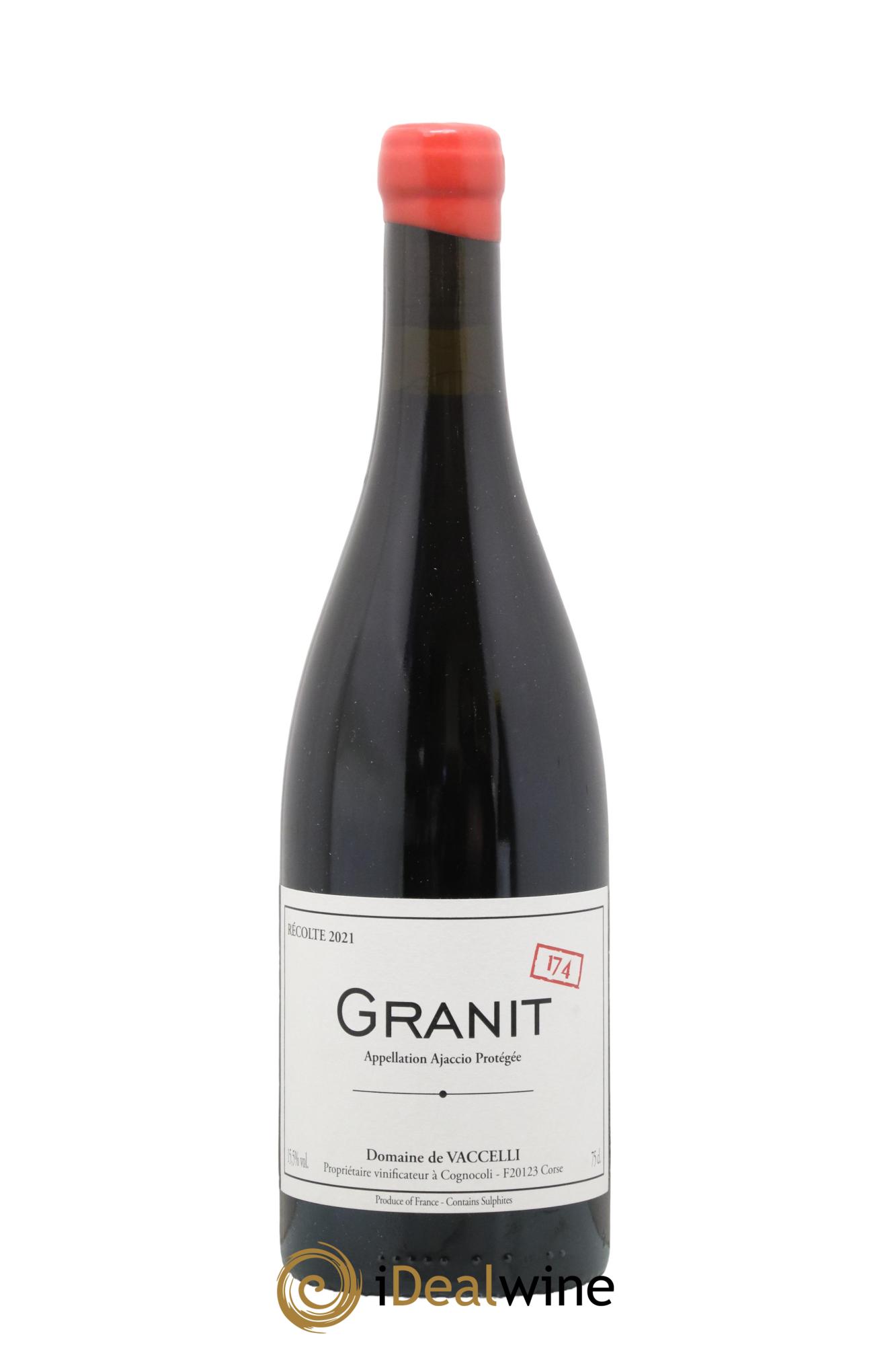 Ajaccio Granit 174 Vaccelli 2021 - Posten von 1 Flasche - 0