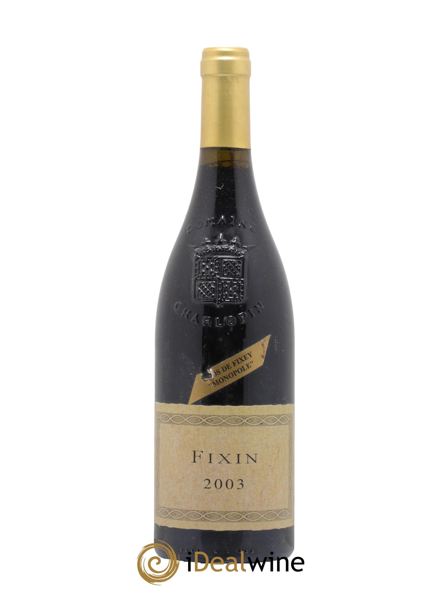 Fixin Clos De Fixey Charlopin Parizot 2003 - Posten von 1 Flasche - 0