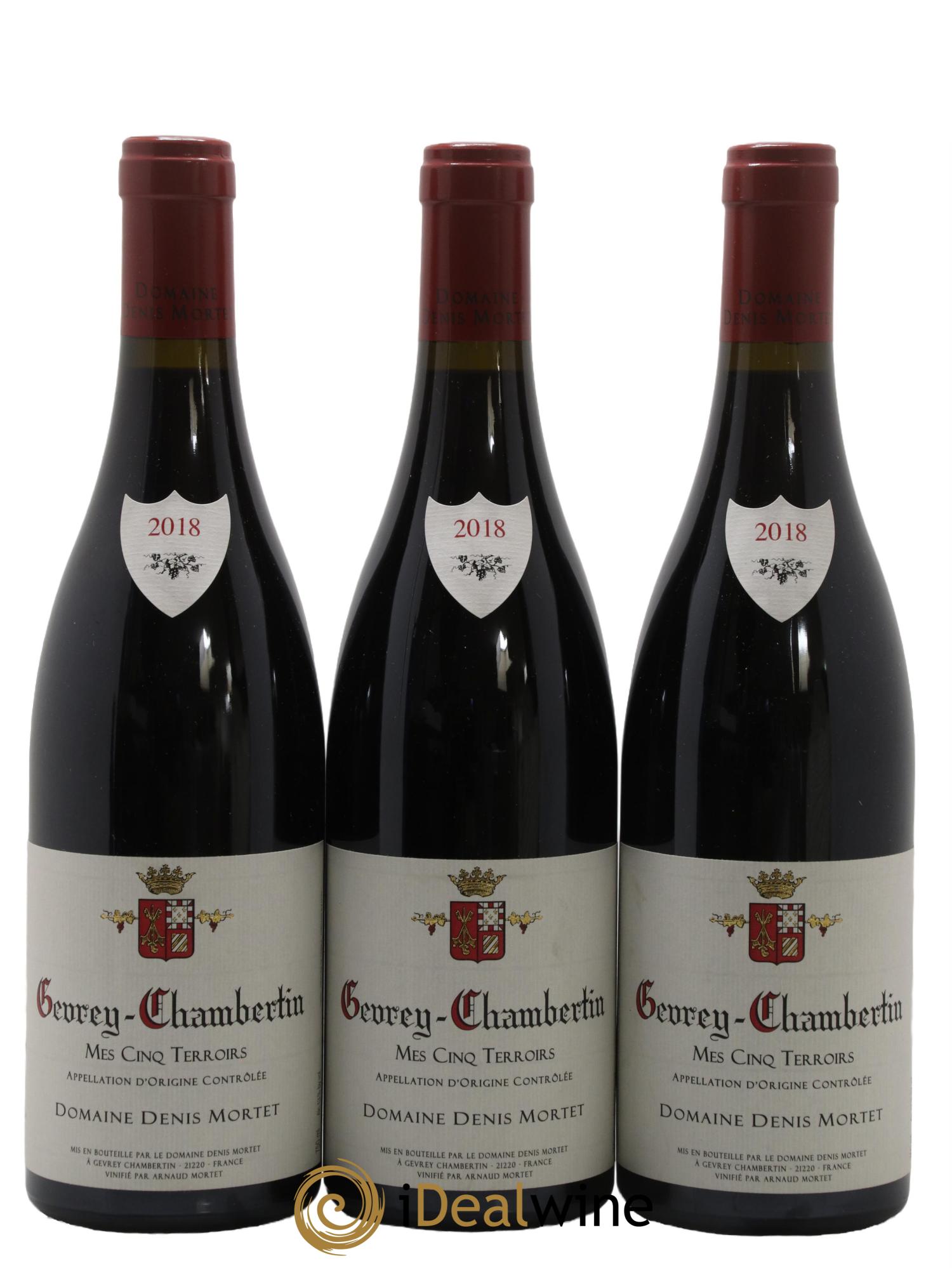 Gevrey-Chambertin Mes Cinq Terroirs Denis Mortet (Domaine) 2018 - Posten von 3 Flaschen - 0