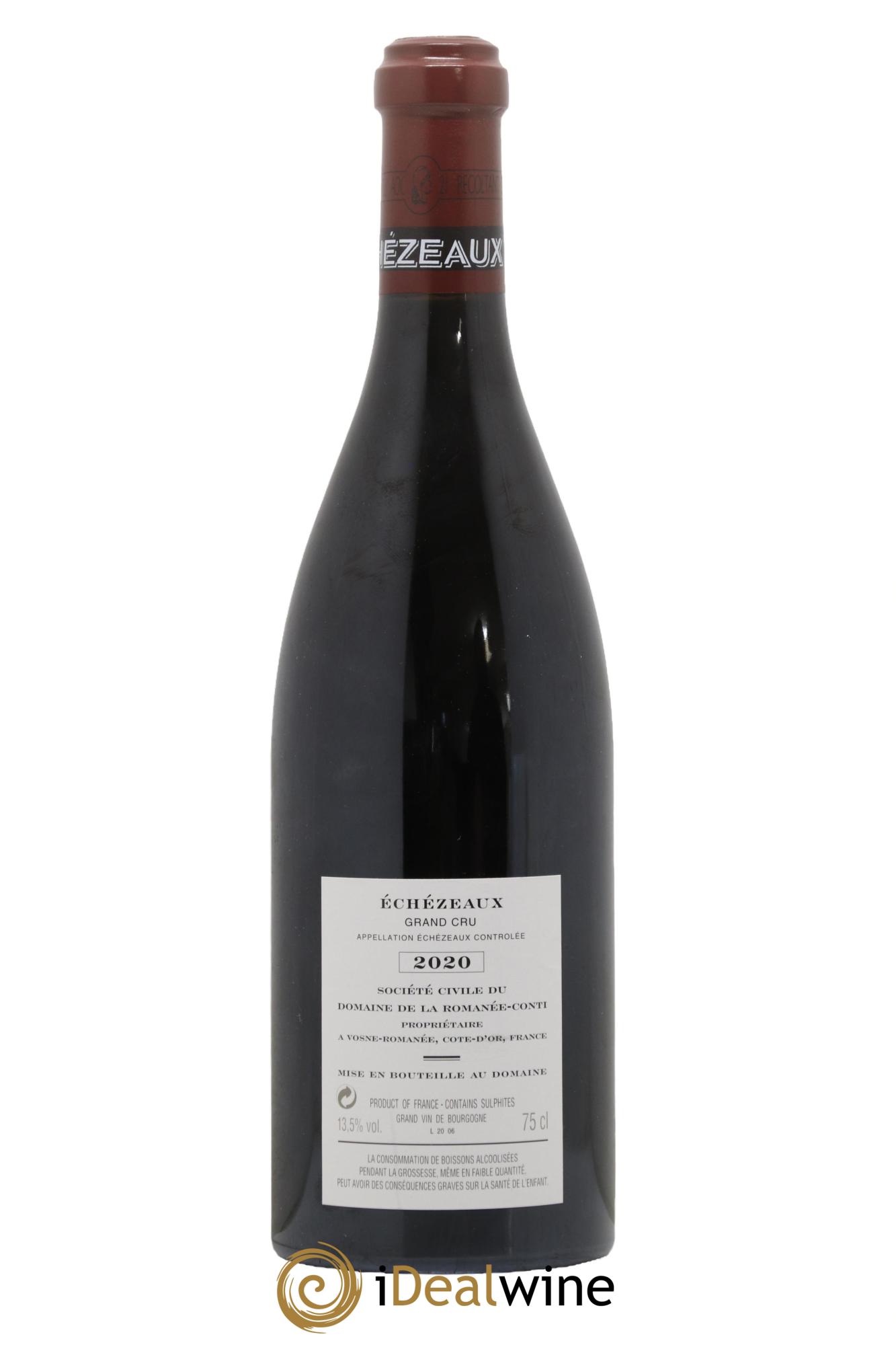 Echezeaux Grand Cru Domaine de la Romanée-Conti 2020 - Lotto di 1 bottiglia - 1