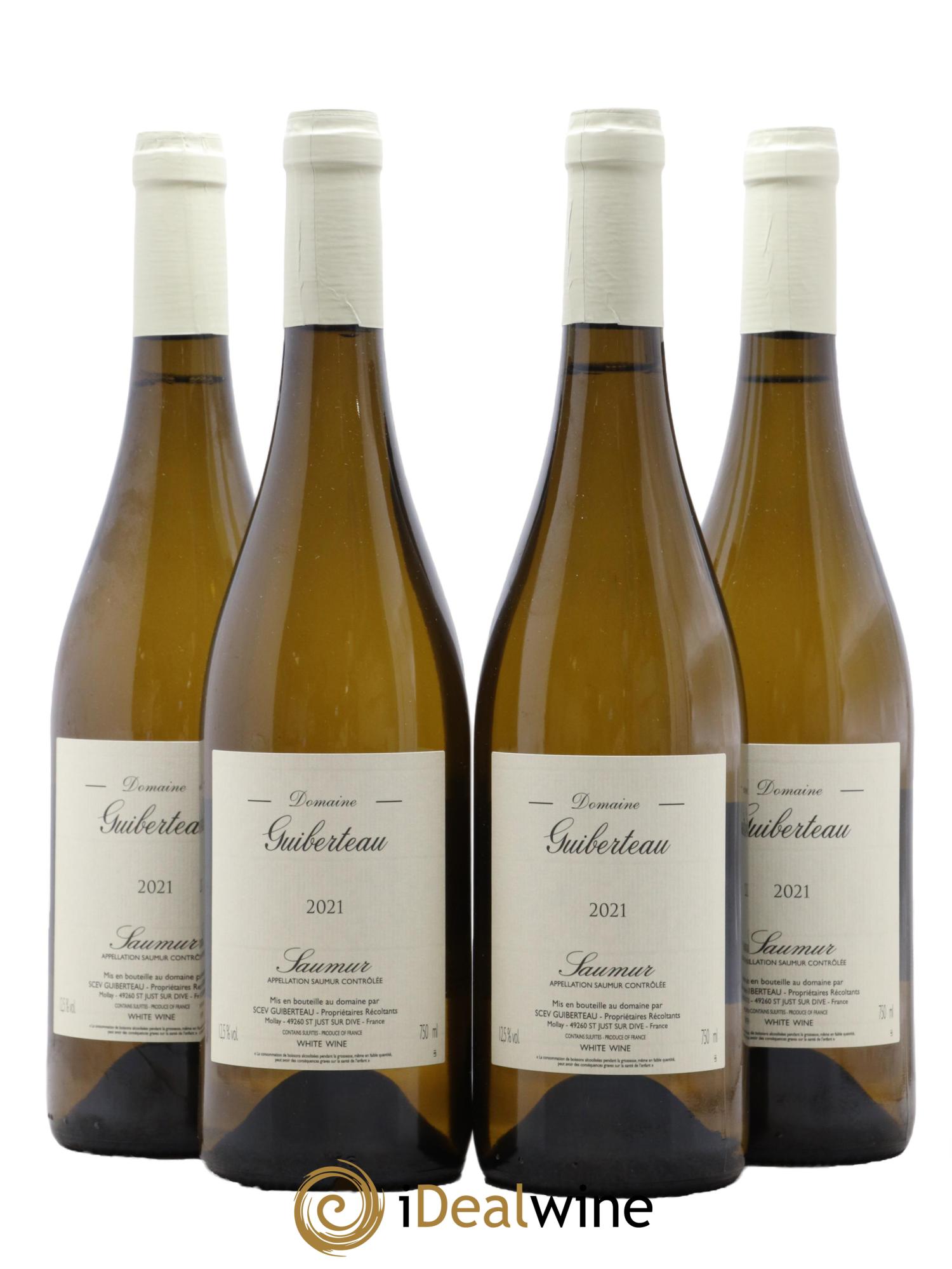 Saumur Domaine Guiberteau 2021 - Lot de 4 bouteilles - 0