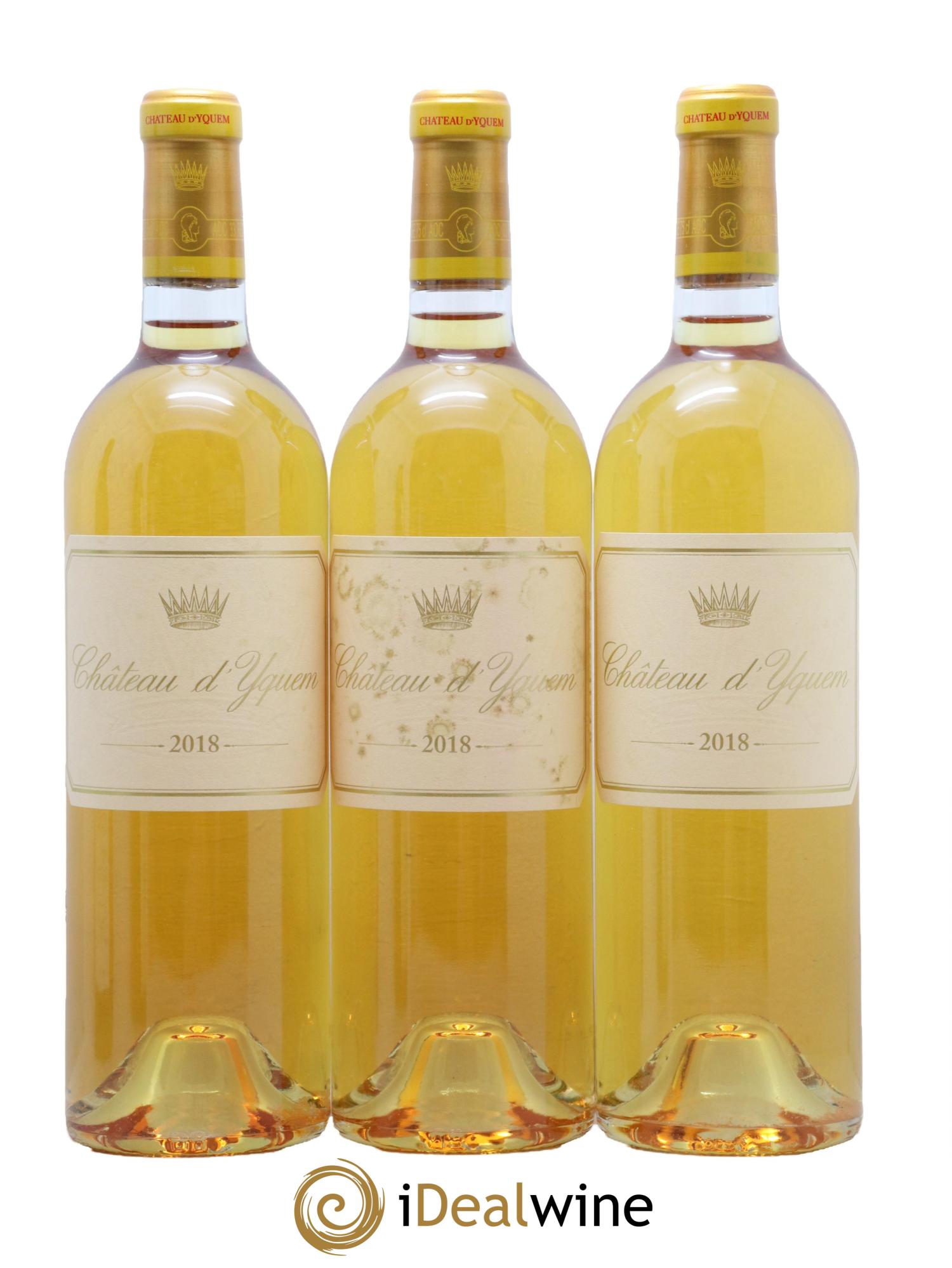 Château d' Yquem 1er Cru Classé Supérieur 2018 - Lot de 3 bouteilles - 0