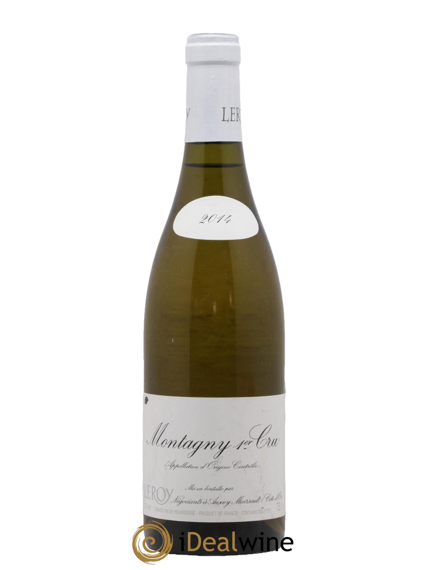 Montagny 1er Cru Leroy SA 2014 - Lot of 1 bottle - 0