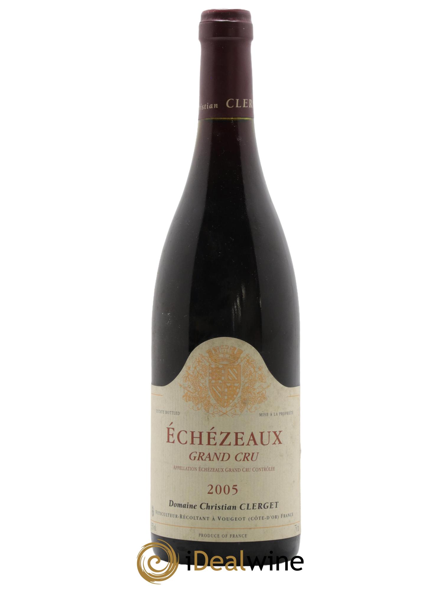 Echezeaux Grand Cru Christian Clerget 2005 - Lot of 1 bottle - 0