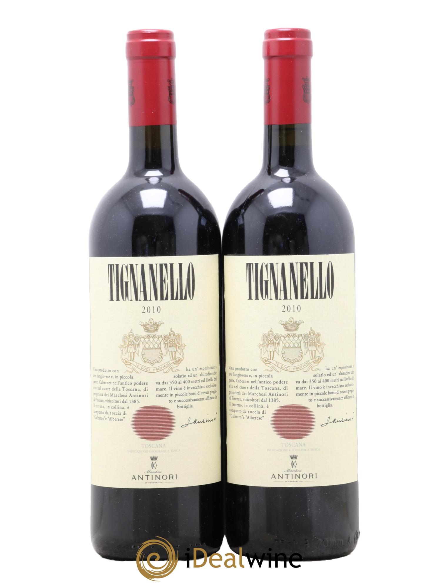 IGT Toscane Toscane Tignanello Marchesi Antinori 2010 - Lot of 2 bottles - 0