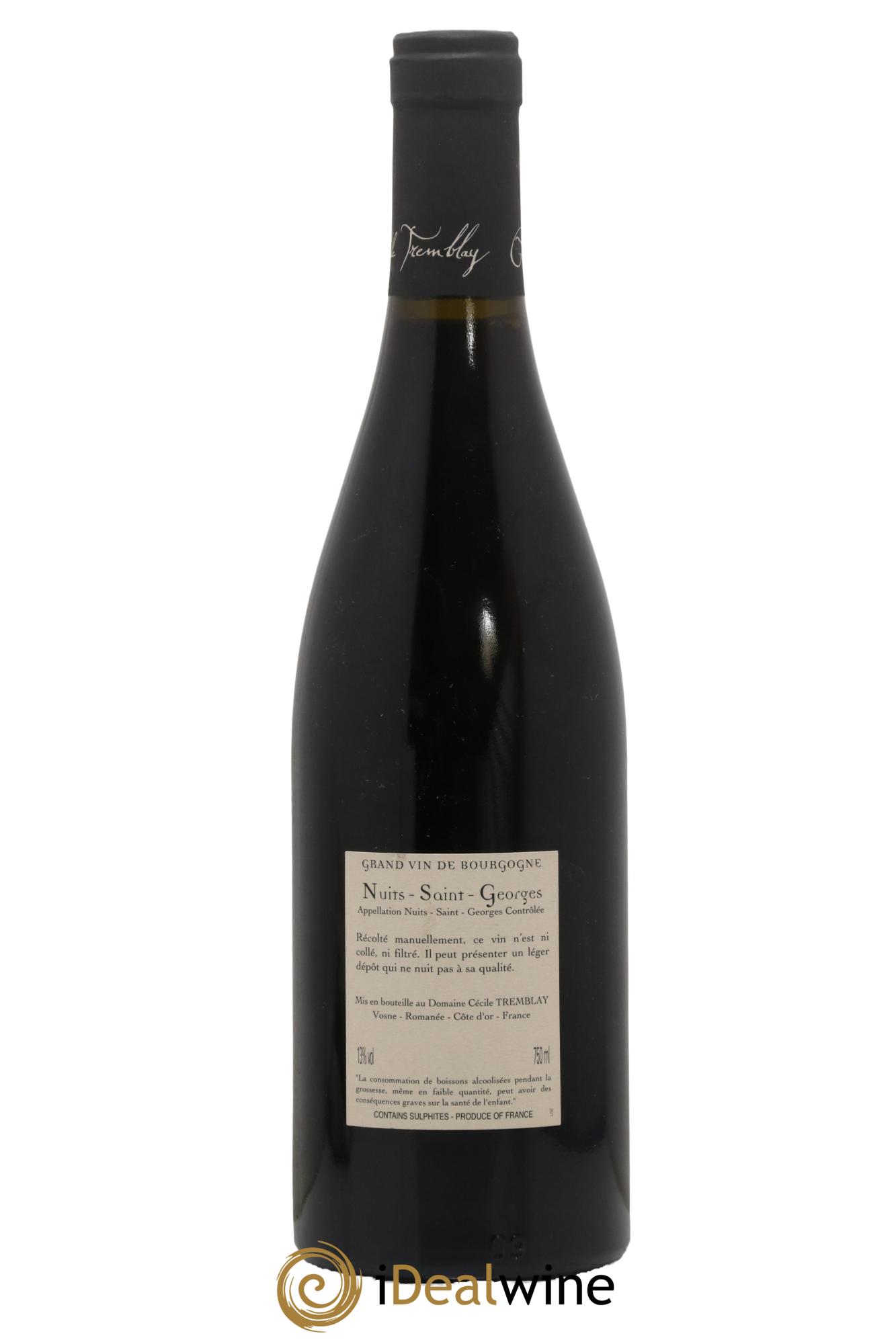 Nuits Saint-Georges Albuca Cécile Tremblay  2012 - Lot de 1 bouteille - 1