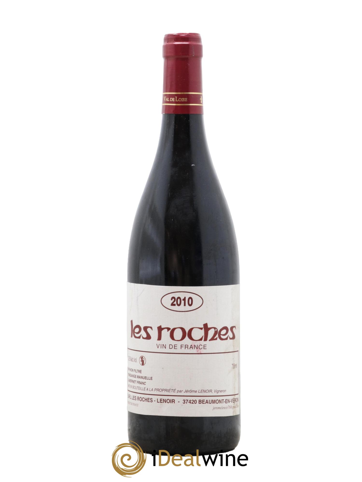 Vin de France Les Roches Lenoir (Domaine) 2010 - Lot de 1 bouteille - 0