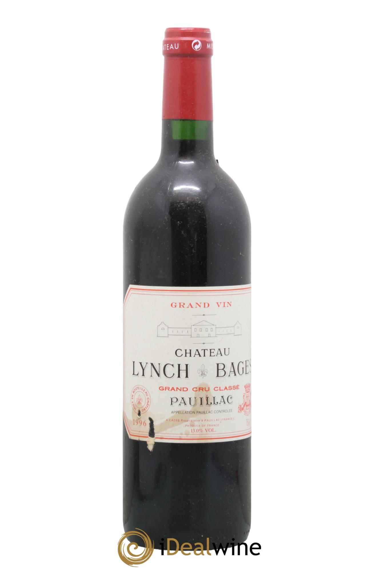 Château Lynch Bages 5ème Grand Cru Classé 1996 - Lot de 1 bouteille - 0