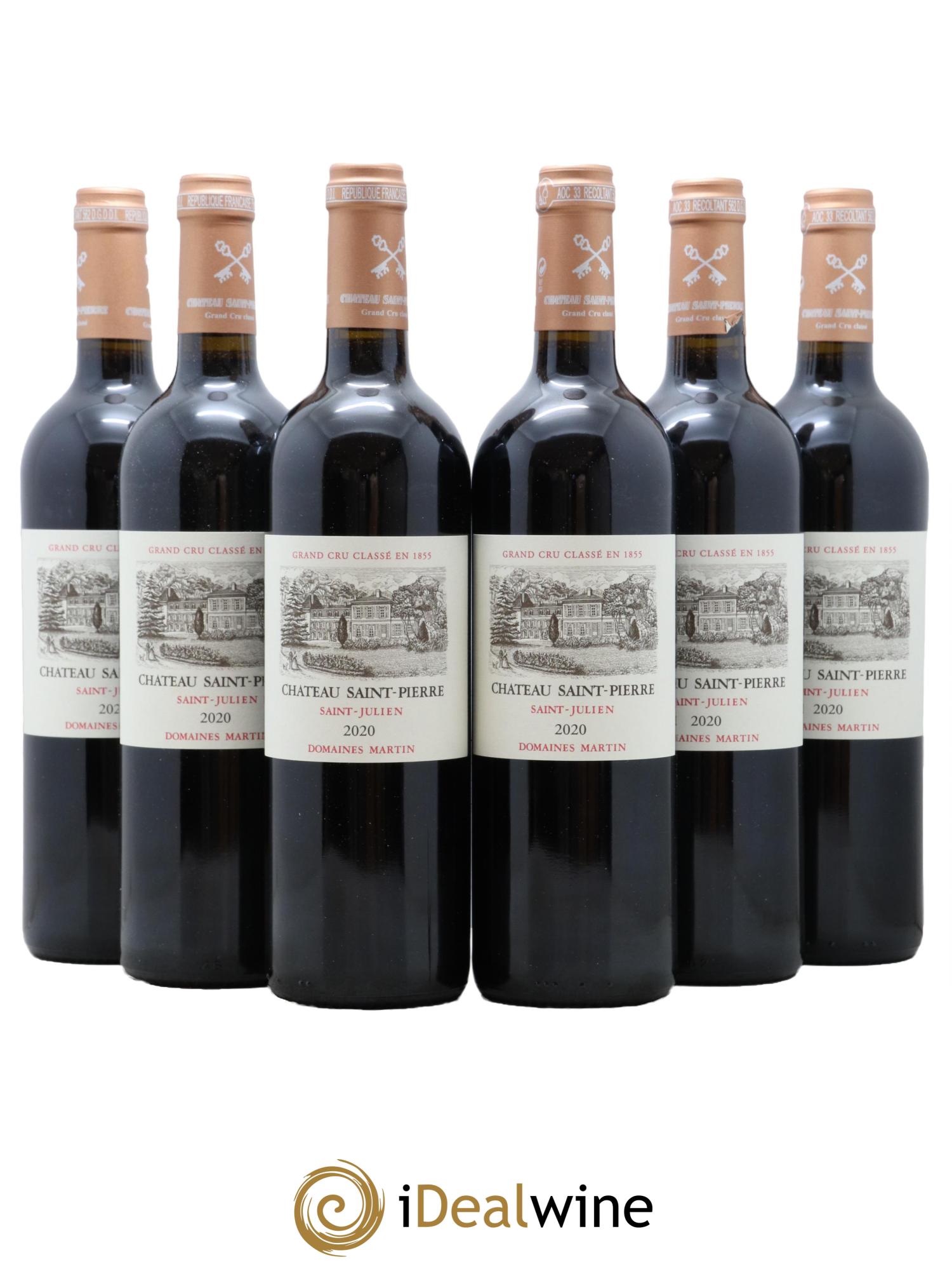 Château Saint-Pierre 4ème Grand Cru Classé 2020 - Lot de 6 bouteilles - 0