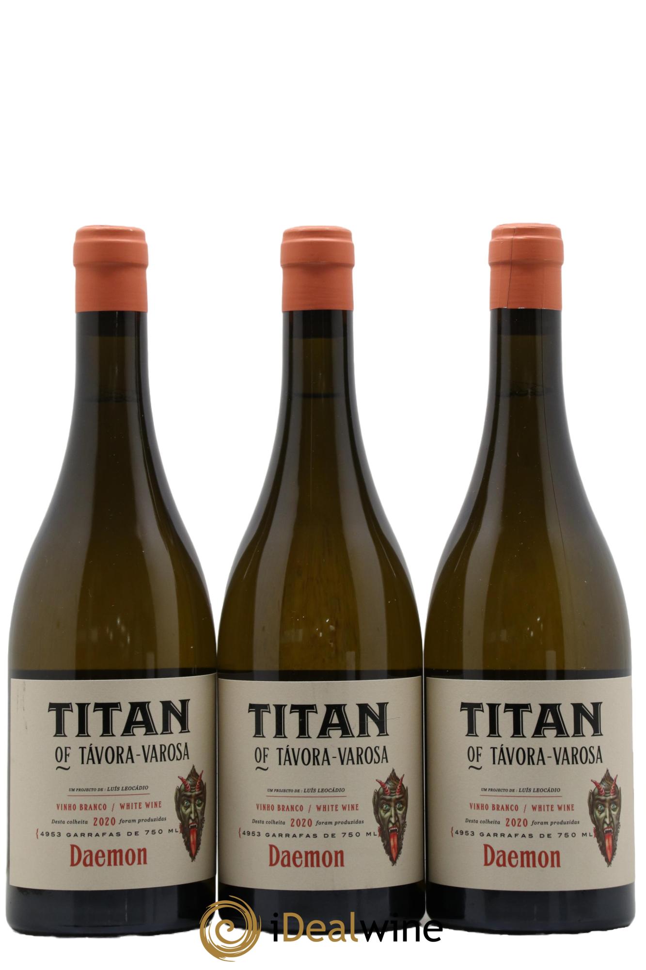 Portugal Vihno Branco Daemon Titan of Tavora-Varosa 2020 - Lot of 3 bottles - 0