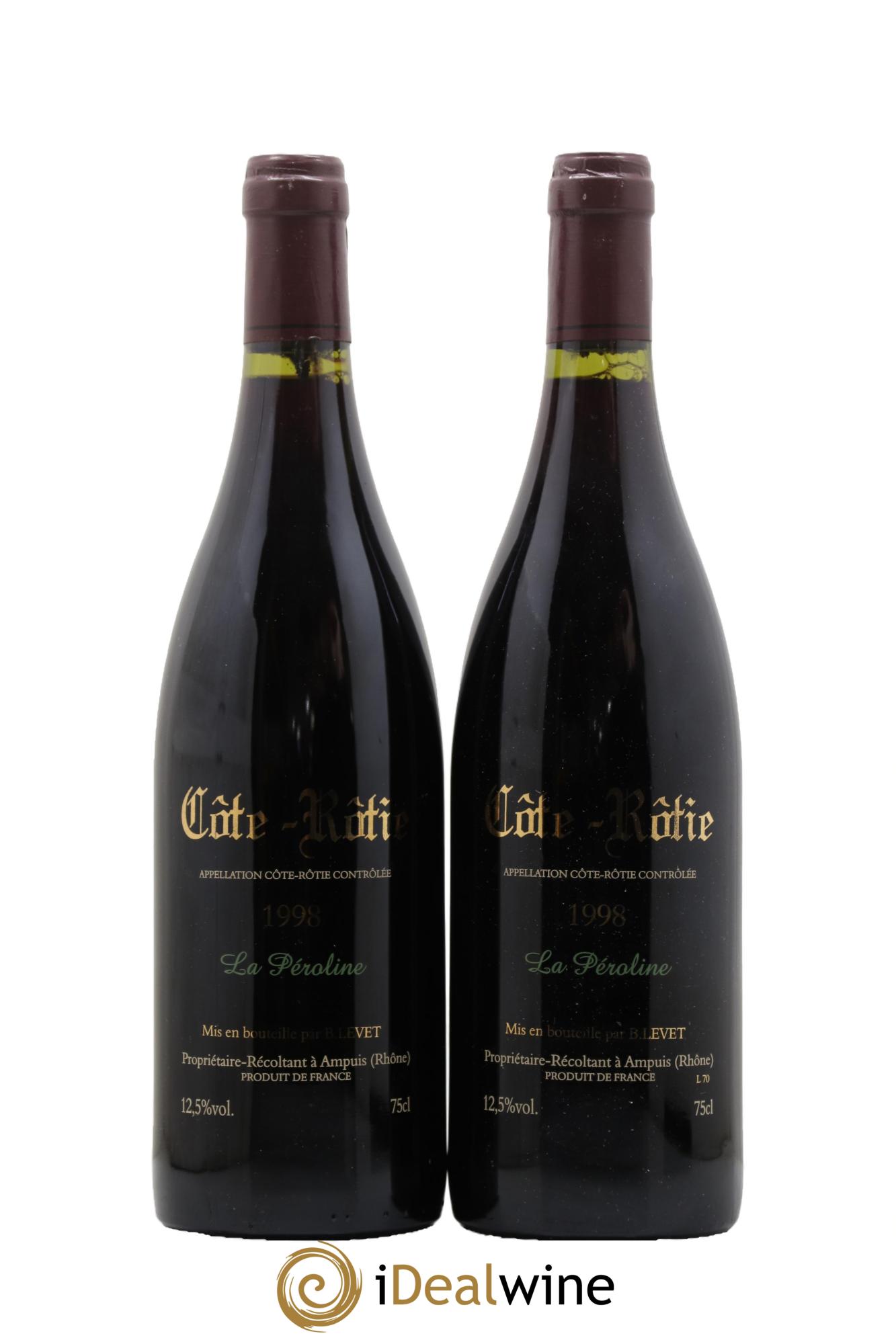 Côte-Rôtie La Péroline Vignobles Levet 1998 - Lot de 2 bouteilles - 1