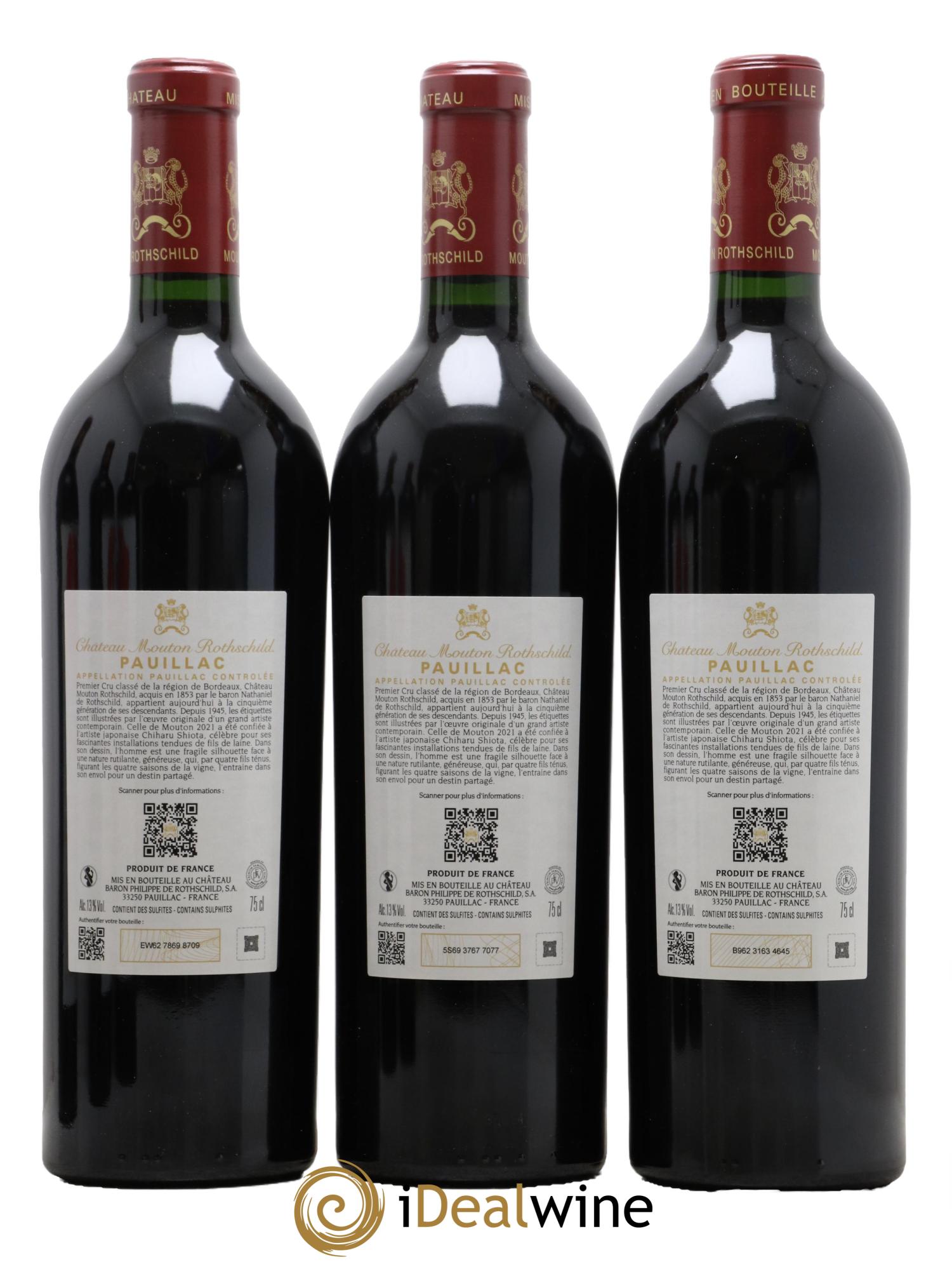 Château Mouton Rothschild 1er Grand Cru Classé 2021 - Lot de 6 bouteilles - 2