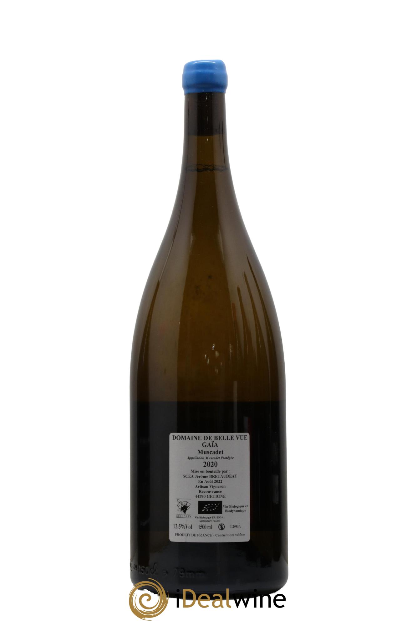 Muscadet-Sèvre-et-Maine Gaia Jérôme Bretaudeau - Domaine de Bellevue 2020 - Lot of 1 magnum - 1