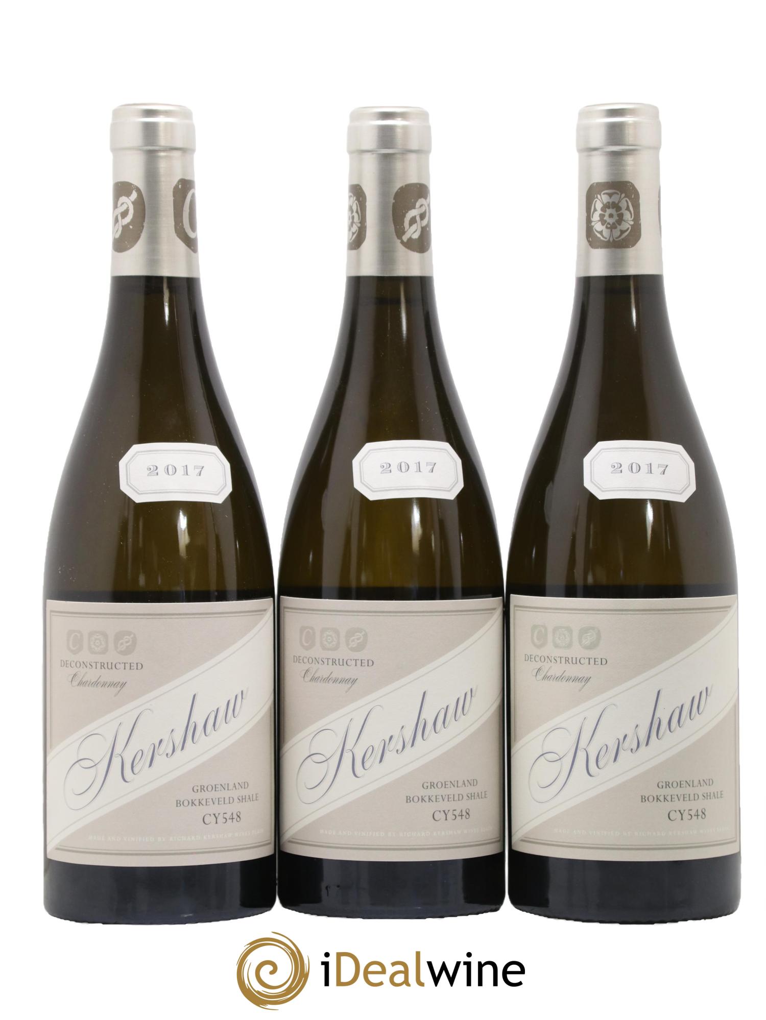 Afrique du Sud Deconstructed Chardonnay Groenand Bokkeveld Shale CY548 Kershaw 2017 - Posten von 6 Flaschen - 2