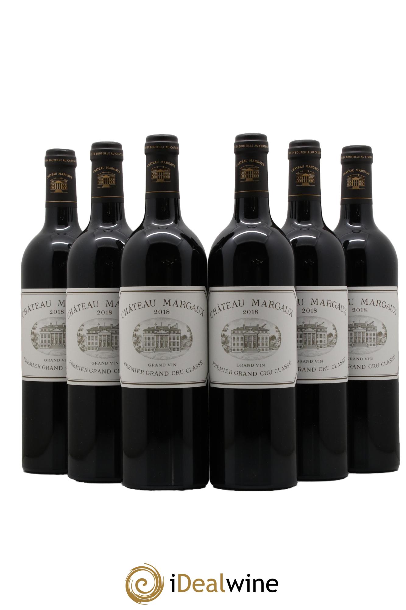 Château Margaux 1er Grand Cru Classé 2018 - Lot de 6 bouteilles - 0