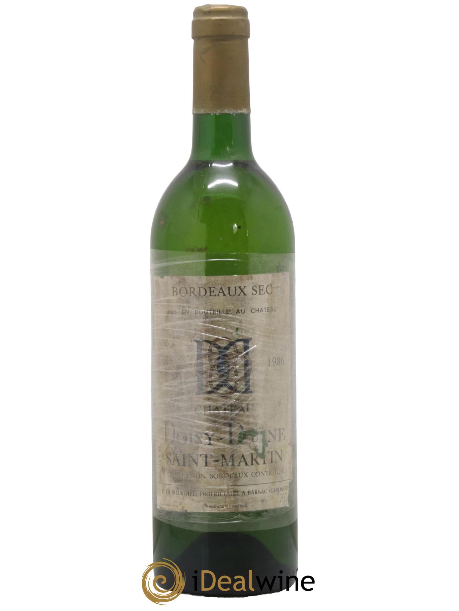 Bordeaux Chateau Doisy Daene Saint Martin 1986 - Posten von 1 Flasche - 0