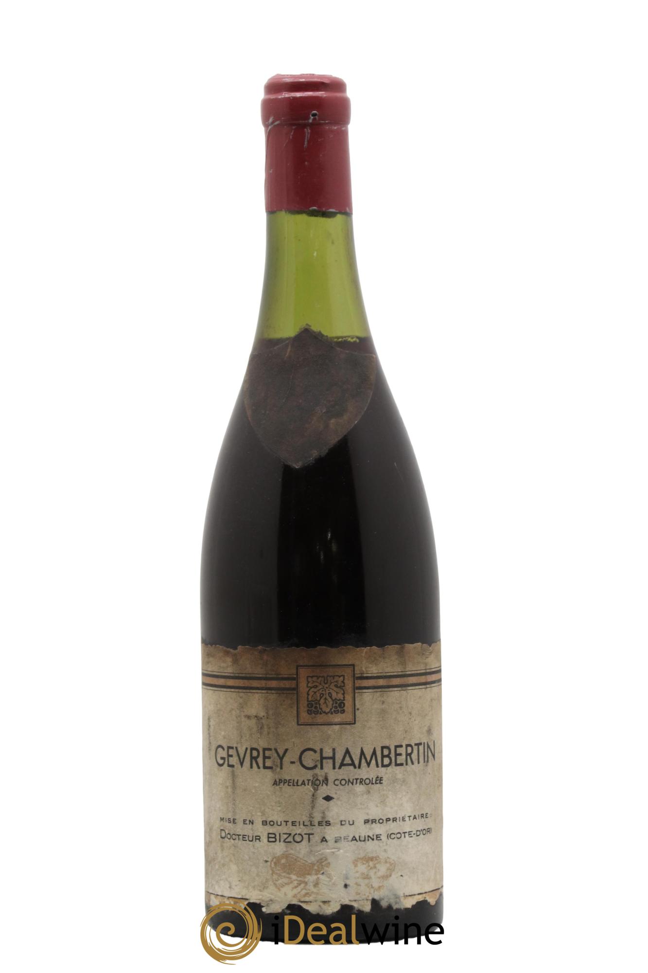 Gevrey-Chambertin Domaine Docteur Bizot 1952 - Lotto di 1 bottiglia - 0