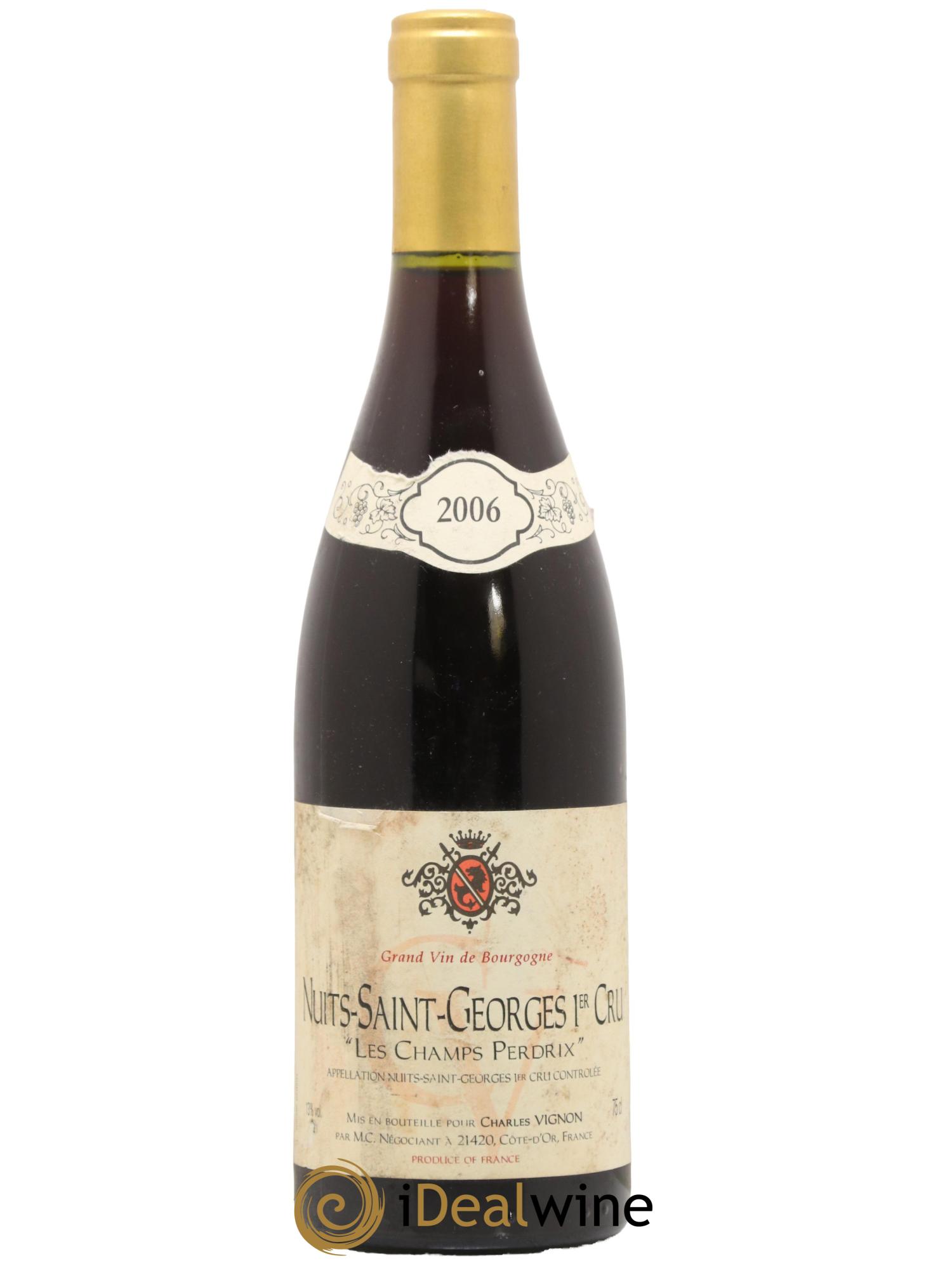 Nuits Saint-Georges 1er Cru Les Champs Perdrix Charles Vignon 2006 - Lot de 1 bouteille - 0