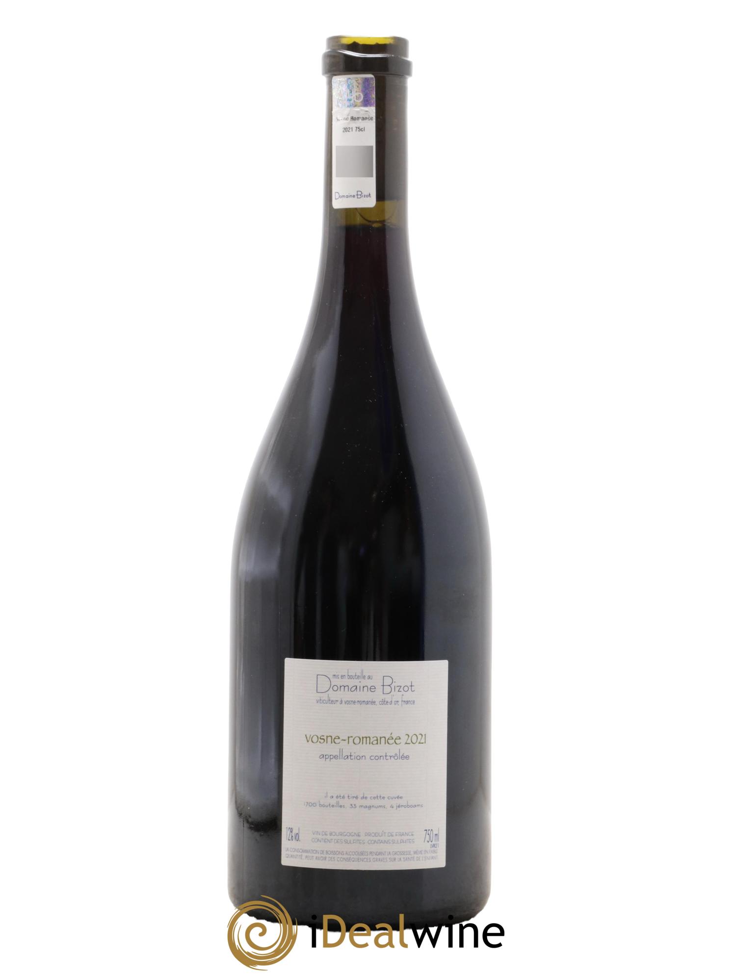 Vosne-Romanée Bizot (Domaine)  2021 - Posten von 1 Flasche - 1