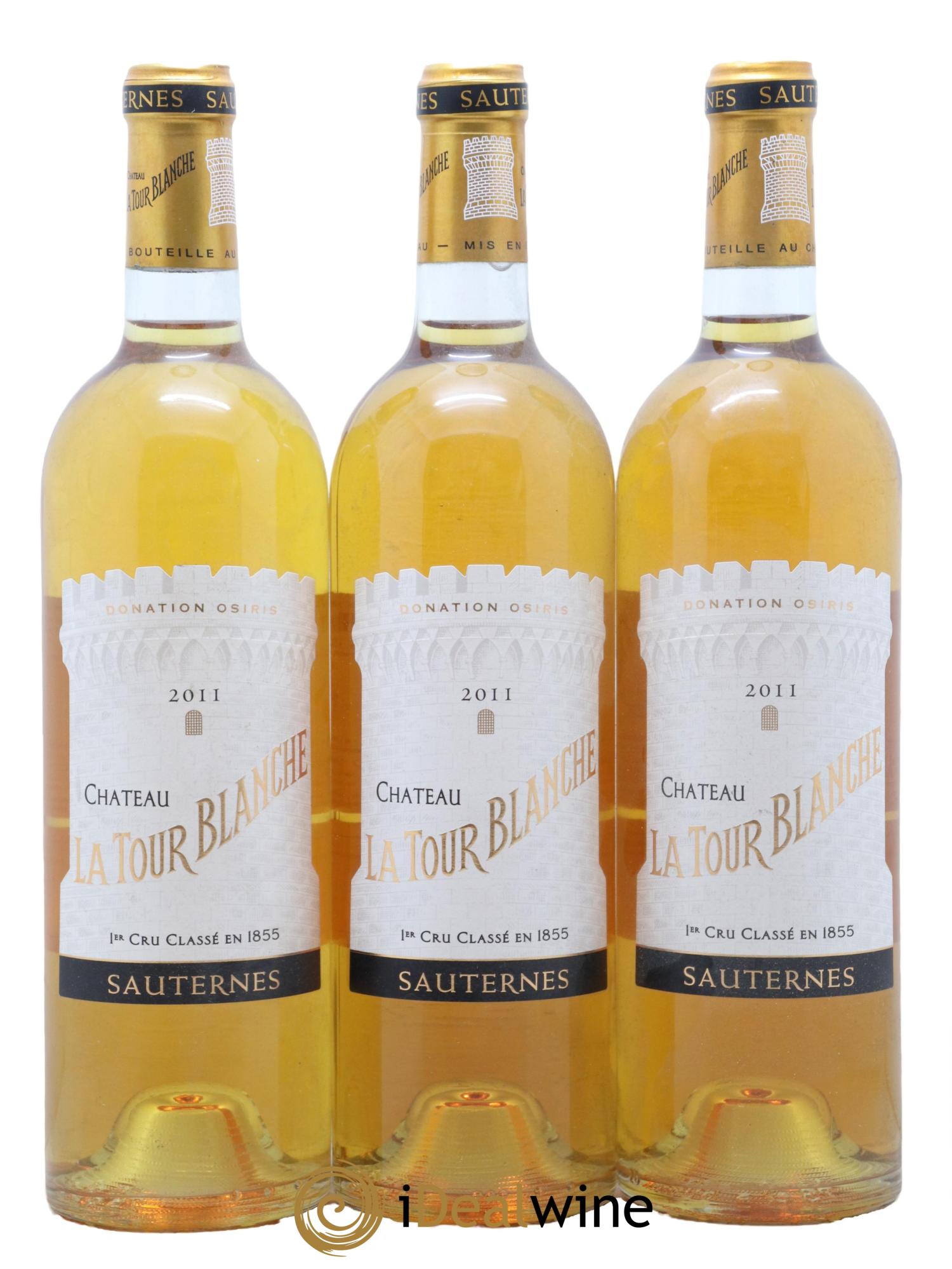 Château la Tour Blanche 1er Grand Cru Classé  2011 - Lot of 3 bottles - 0