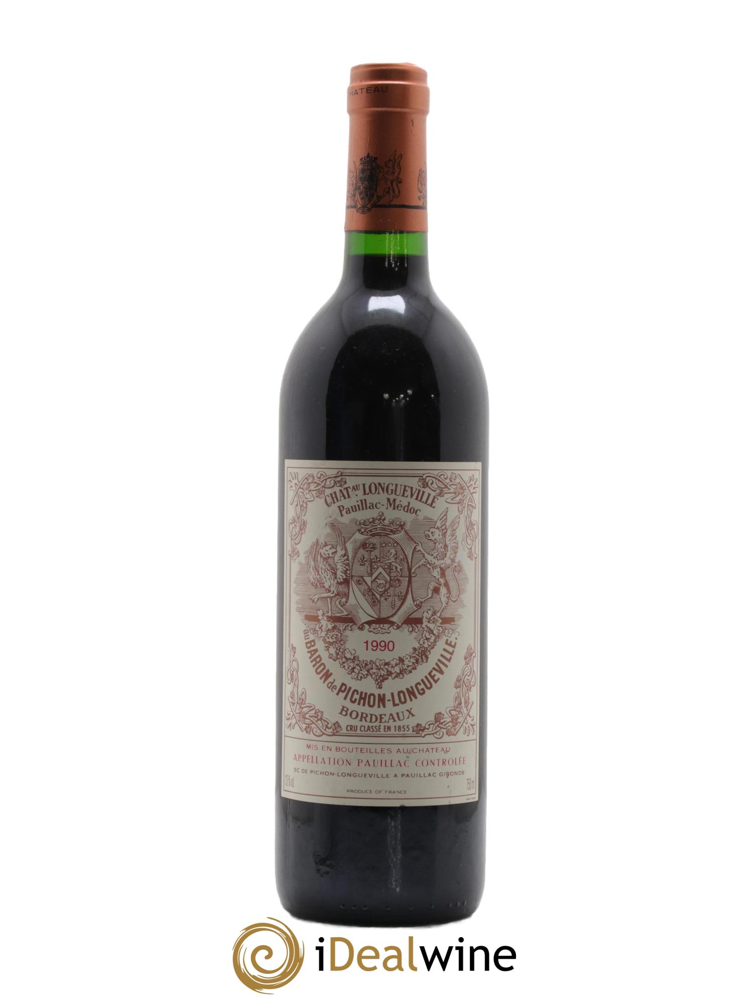 Pichon Longueville Baron 2ème Grand Cru Classé 1990 - Lotto di 1 bottiglia - 0