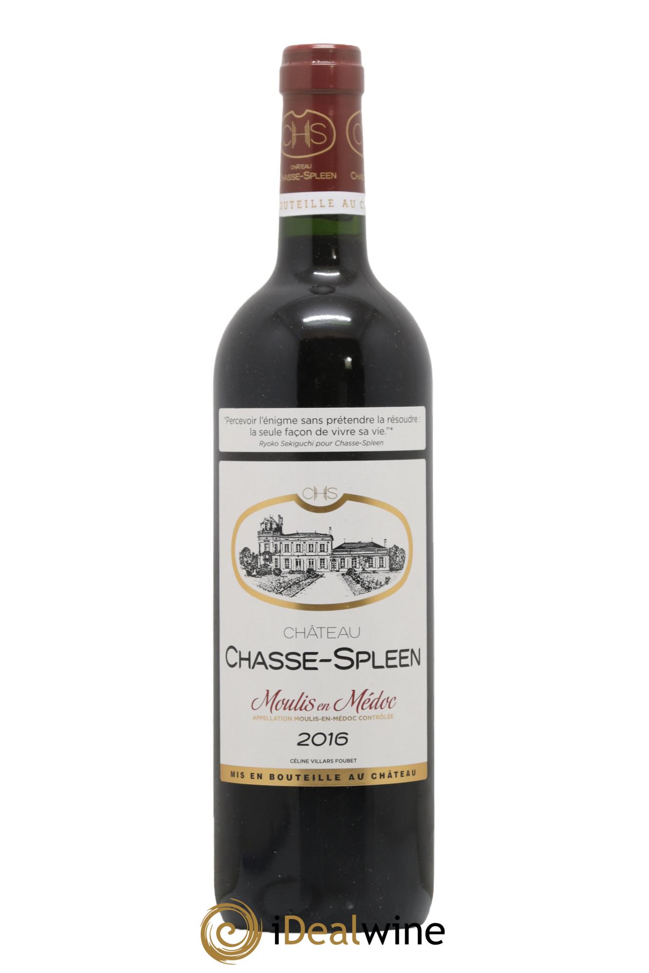 Château Chasse Spleen 2016 - Lotto di 1 bottiglia - 0