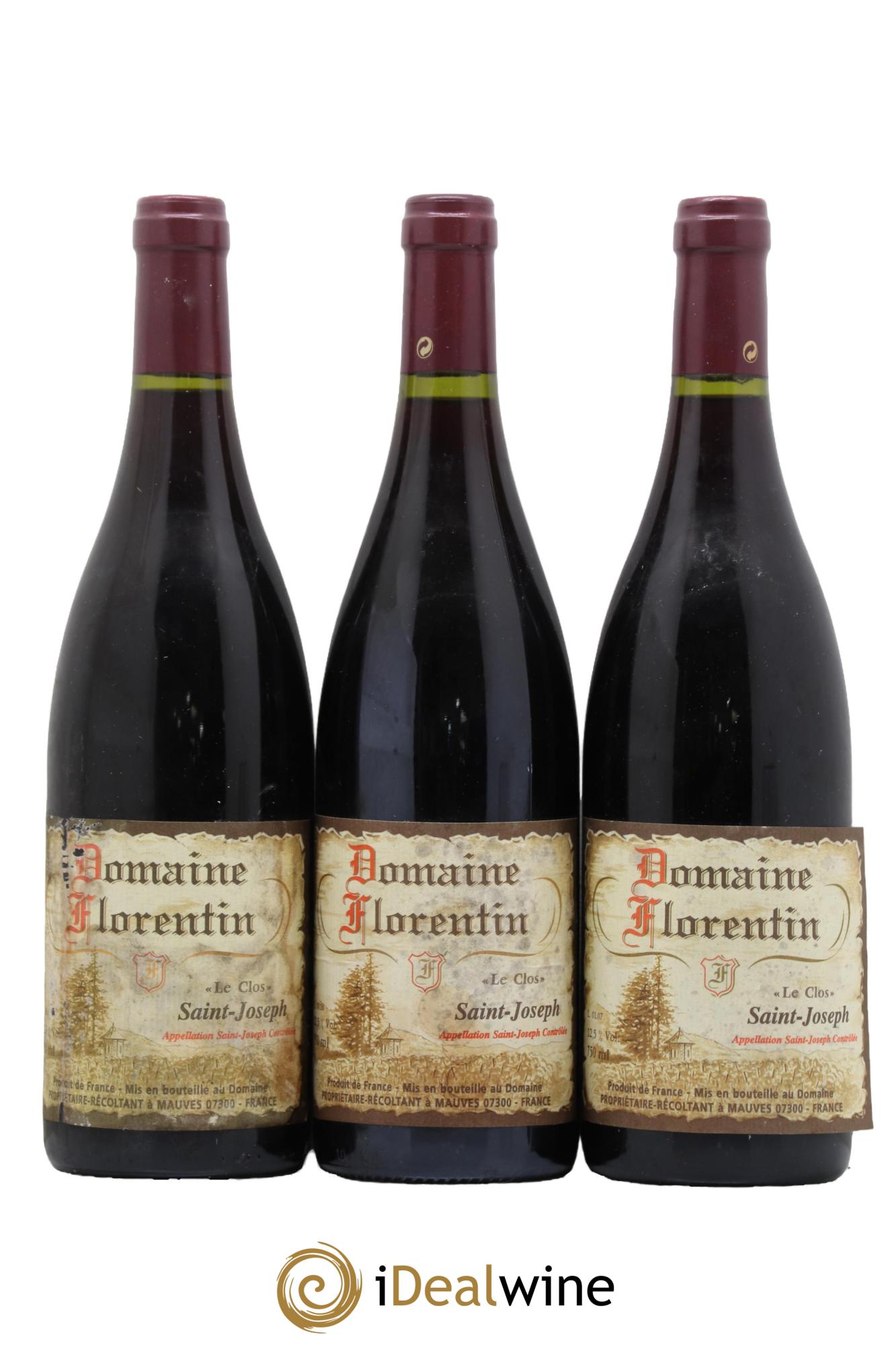 Saint-Joseph Le Clos Domaine Florentin - Lot de 3 bouteilles - 0