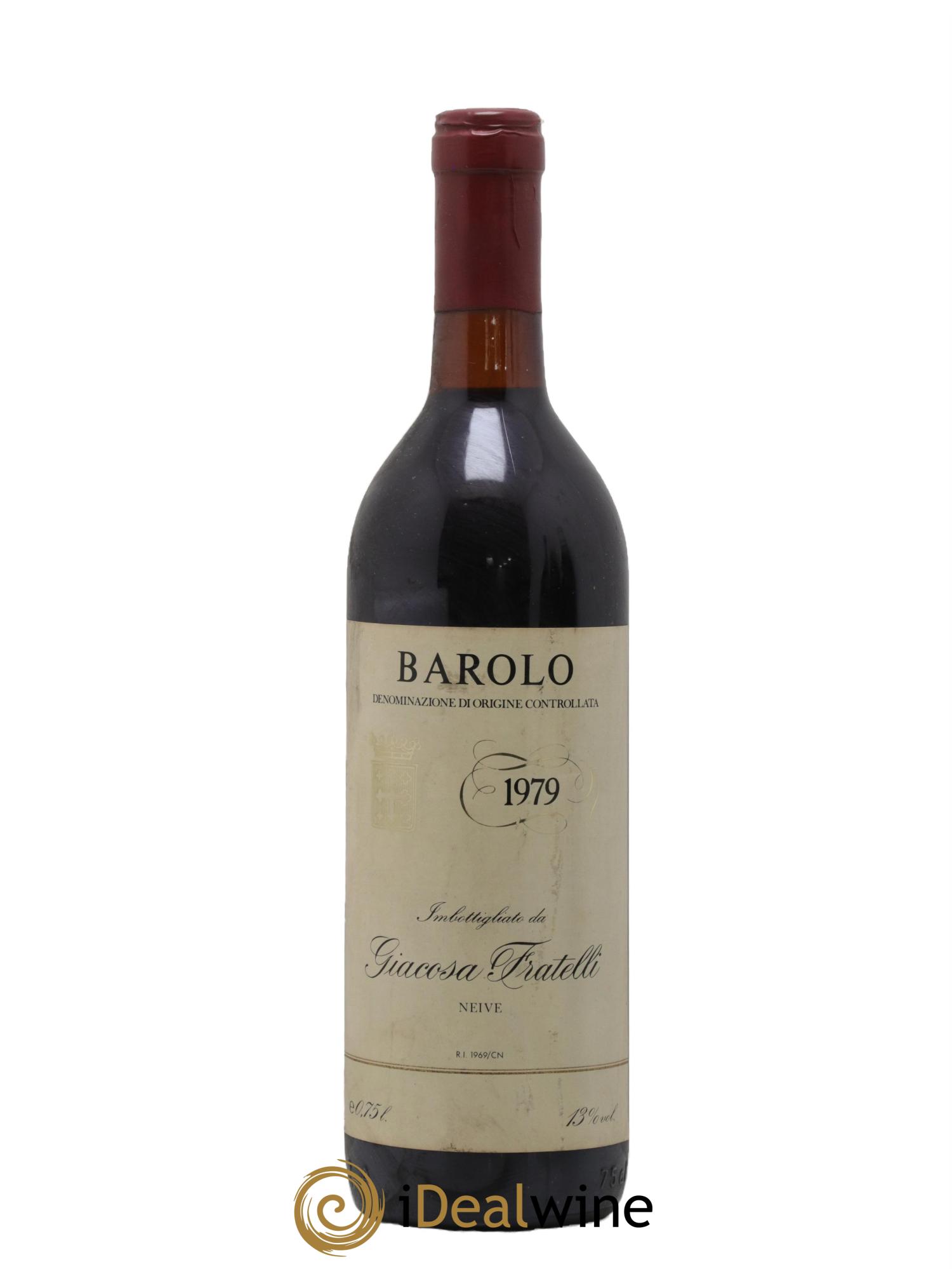 Barolo DOCG Giacosa Fratelli 1979 - Lotto di 1 bottiglia - 0