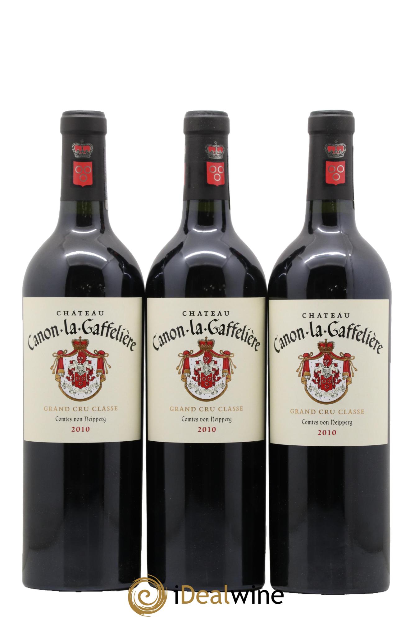 Château Canon la Gaffelière 1er Grand Cru Classé B 2010 - Lotto di 3 bottiglie - 0