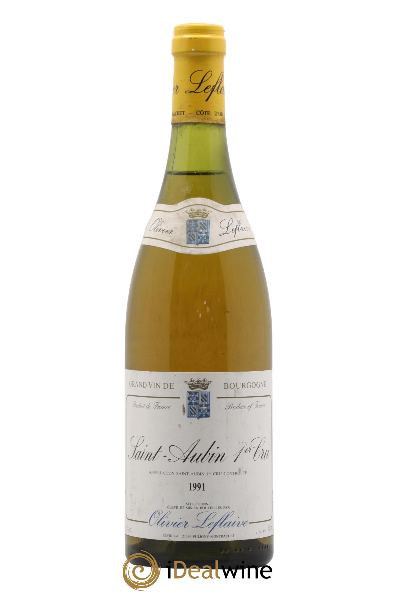 Saint-Aubin 1er Cru Olivier Leffaive 1991 - Lot de 1 bouteille - 0