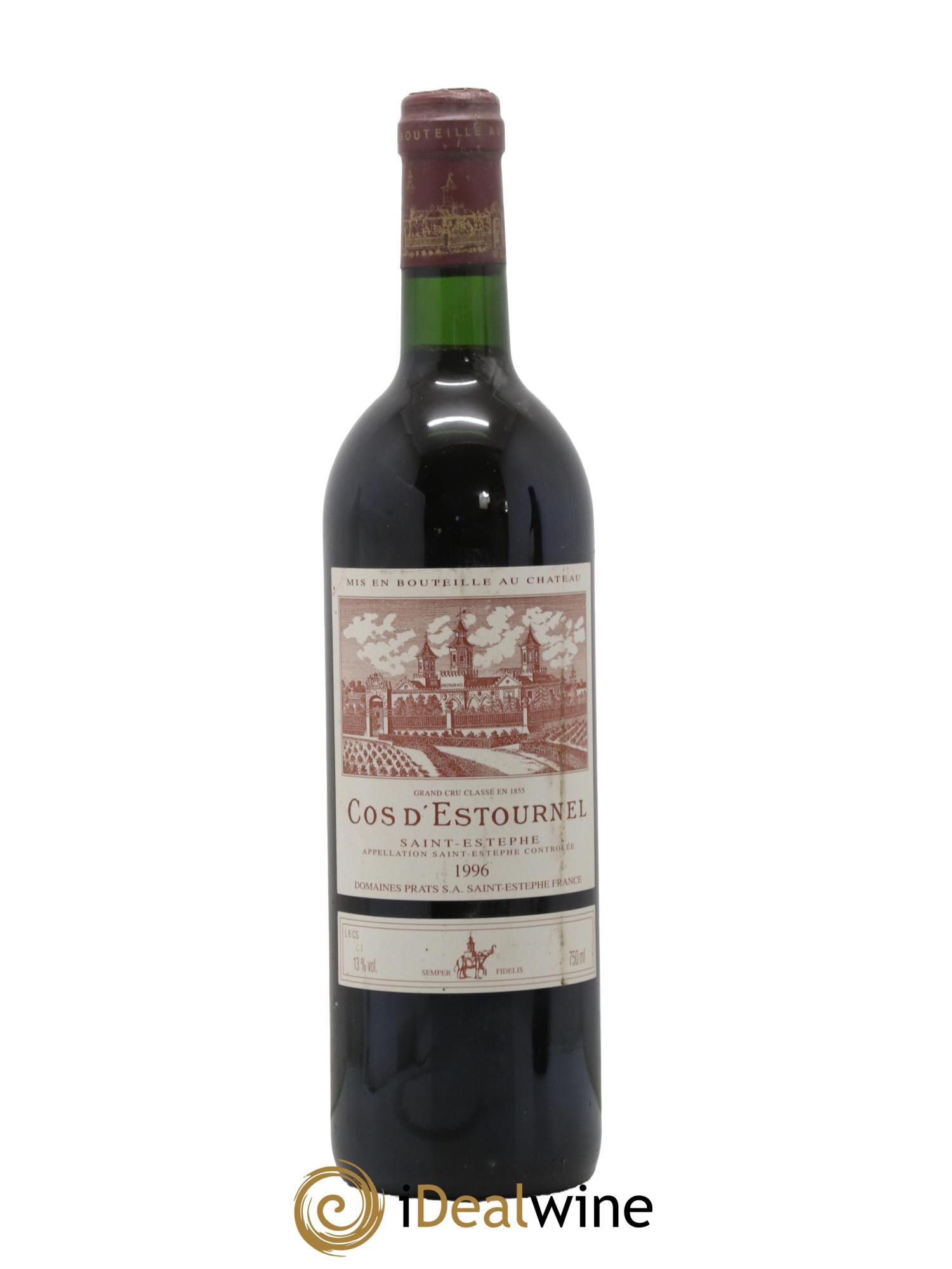 Cos d'Estournel 2ème Grand Cru Classé 1996 - Lotto di 1 bottiglia - 0