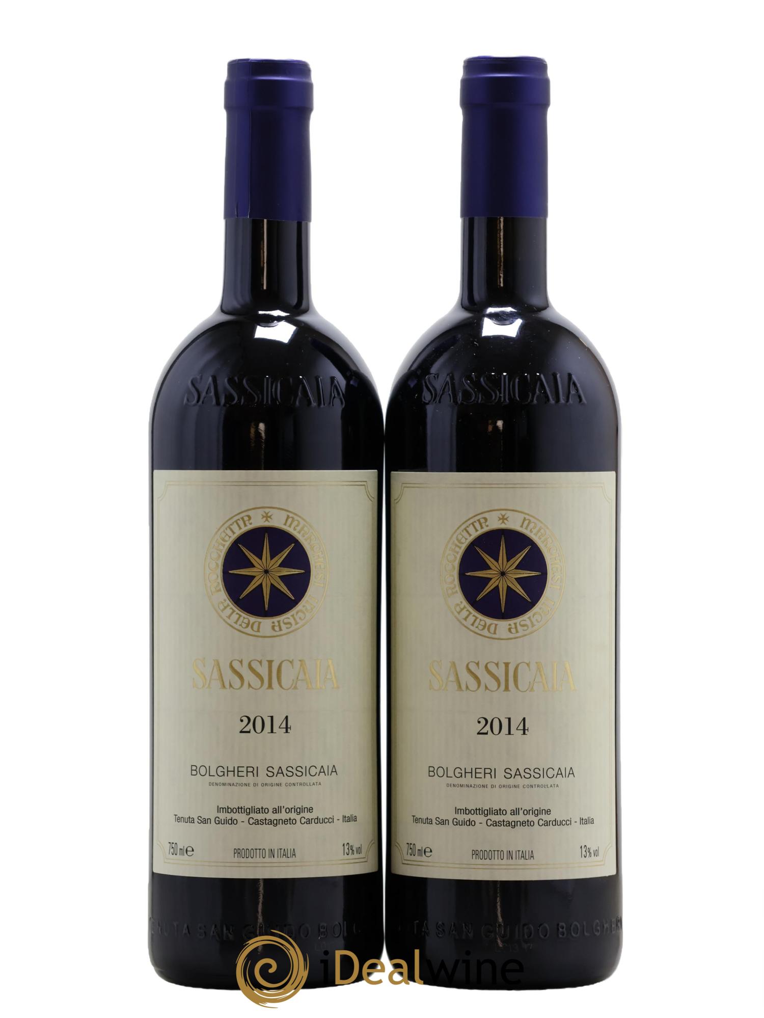 Bolgheri DOC Sassicaia Tenuta San Guido 2014 - Lotto di 2 bottiglie - 0