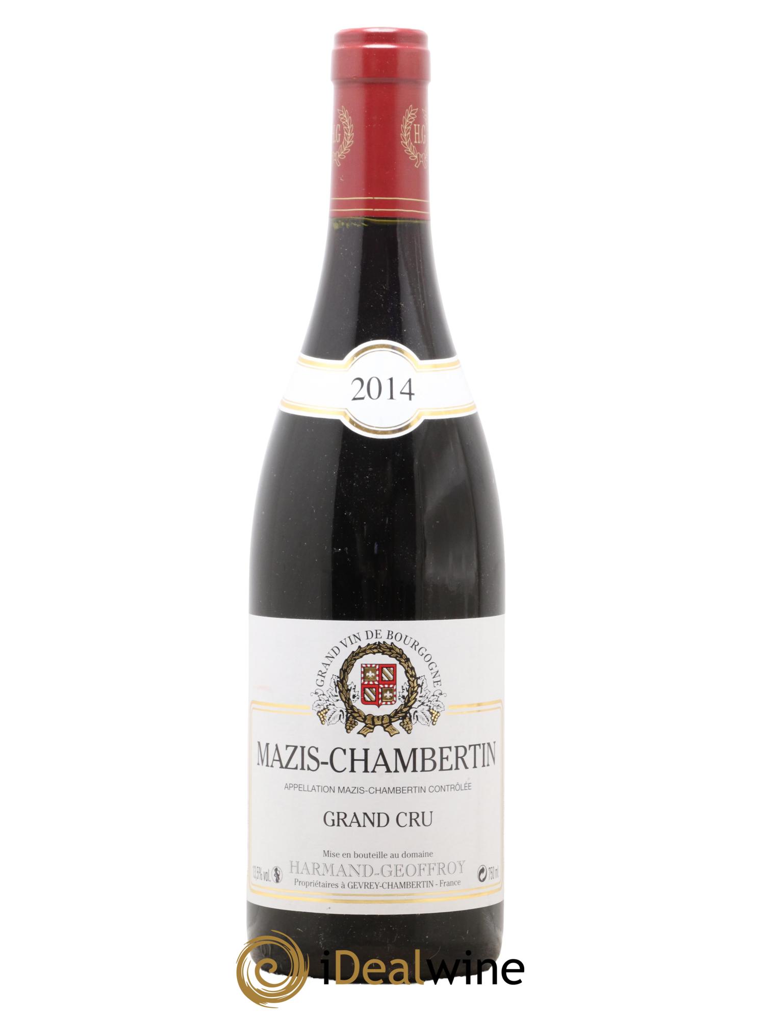 Mazis-Chambertin Grand Cru Harmand-Geoffroy (Domaine) 2014 - Lot de 1 bouteille - 0