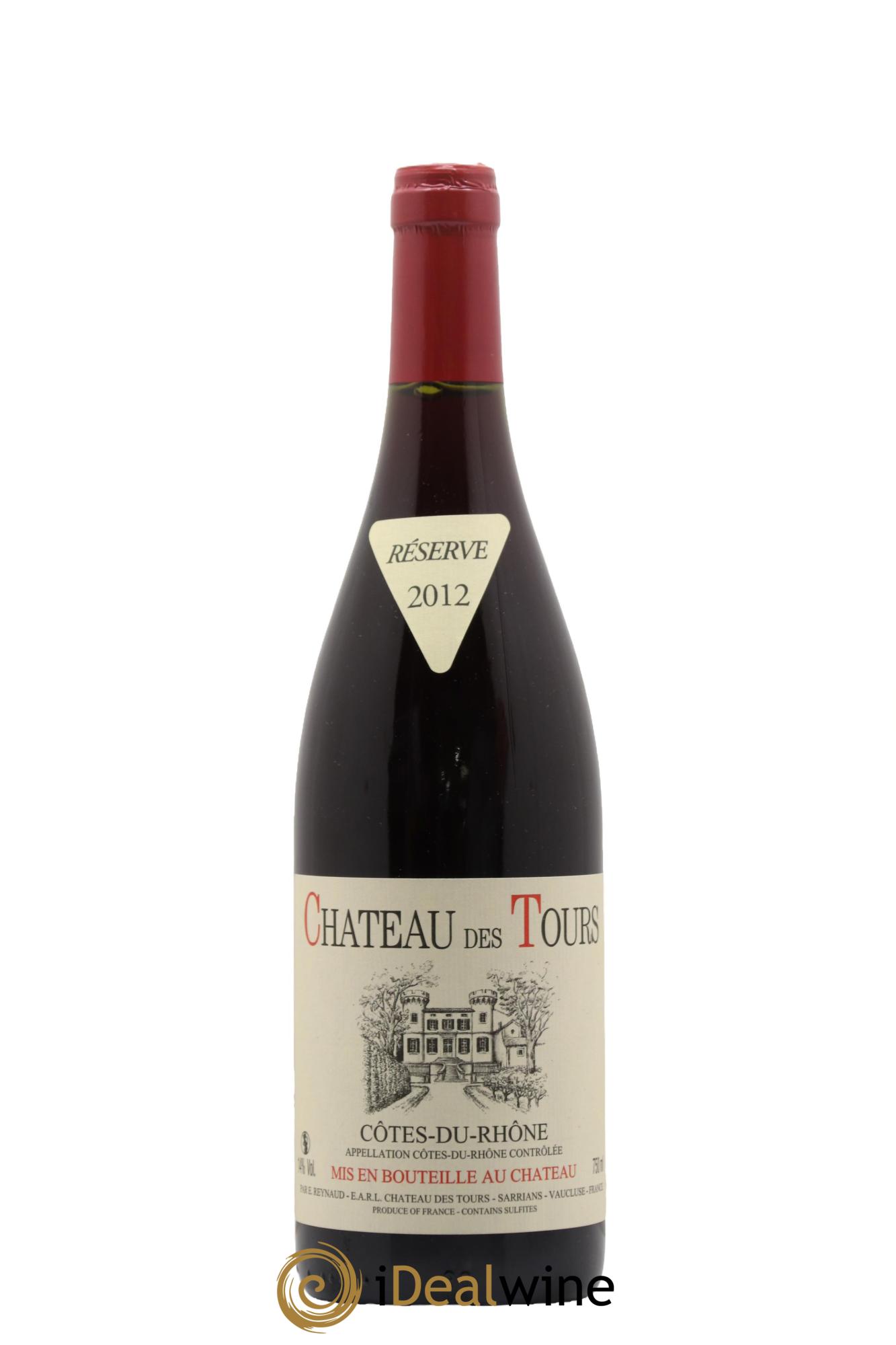 Côtes du Rhône Château des Tours Emmanuel Reynaud 2012 - Lot de 1 bouteille - 0