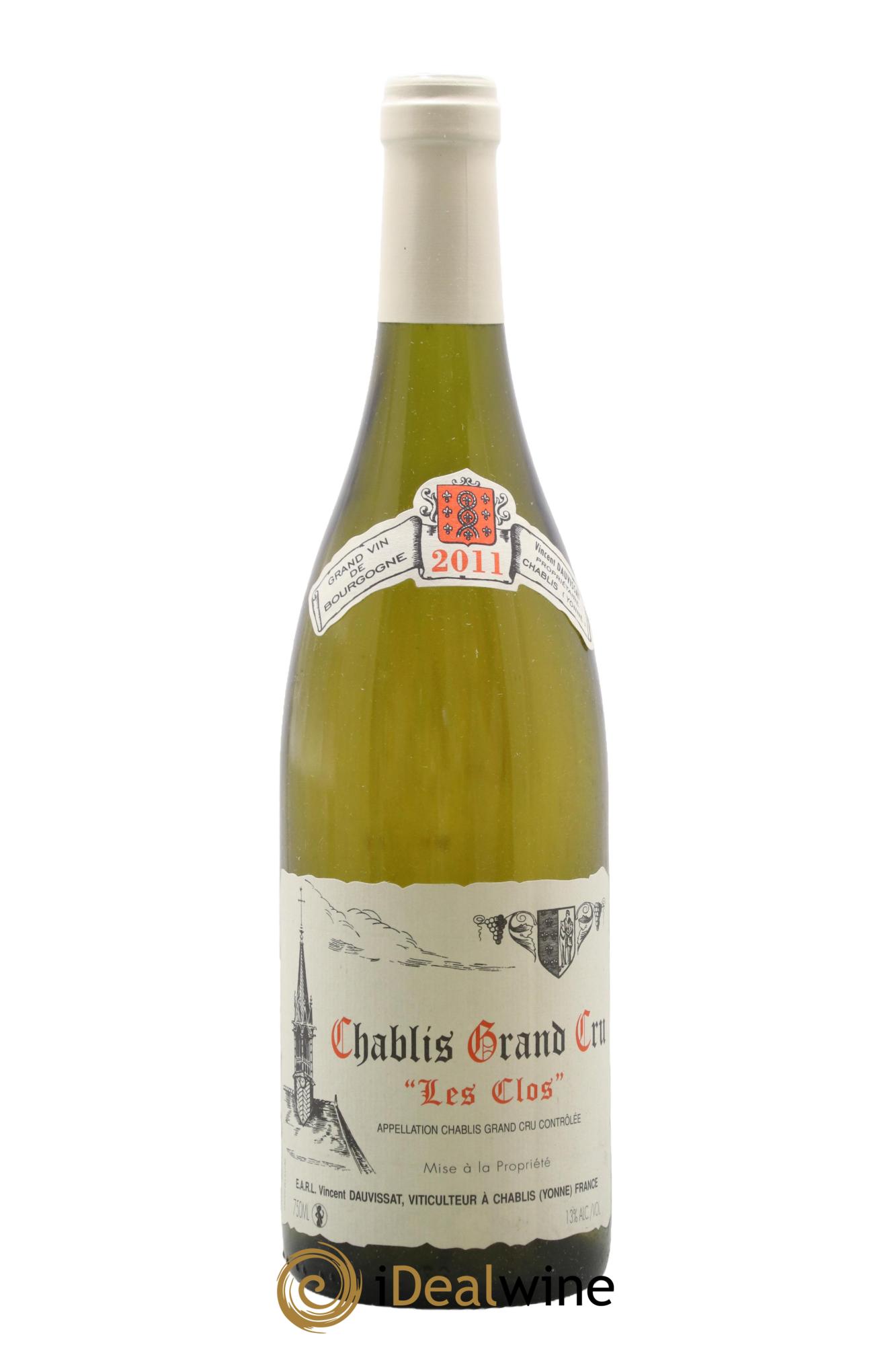 Chablis Grand Cru Les Clos Vincent Dauvissat (Domaine) 2011 - Lotto di 1 bottiglia - 0