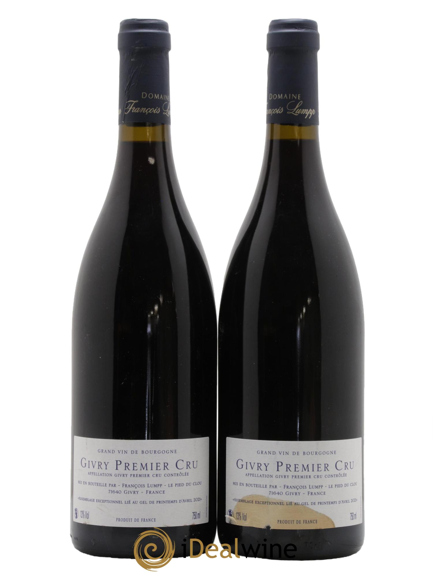 Givry 1er Cru Domaine Francois Lumpp 2021 - Lotto di 2 bottiglie - 1