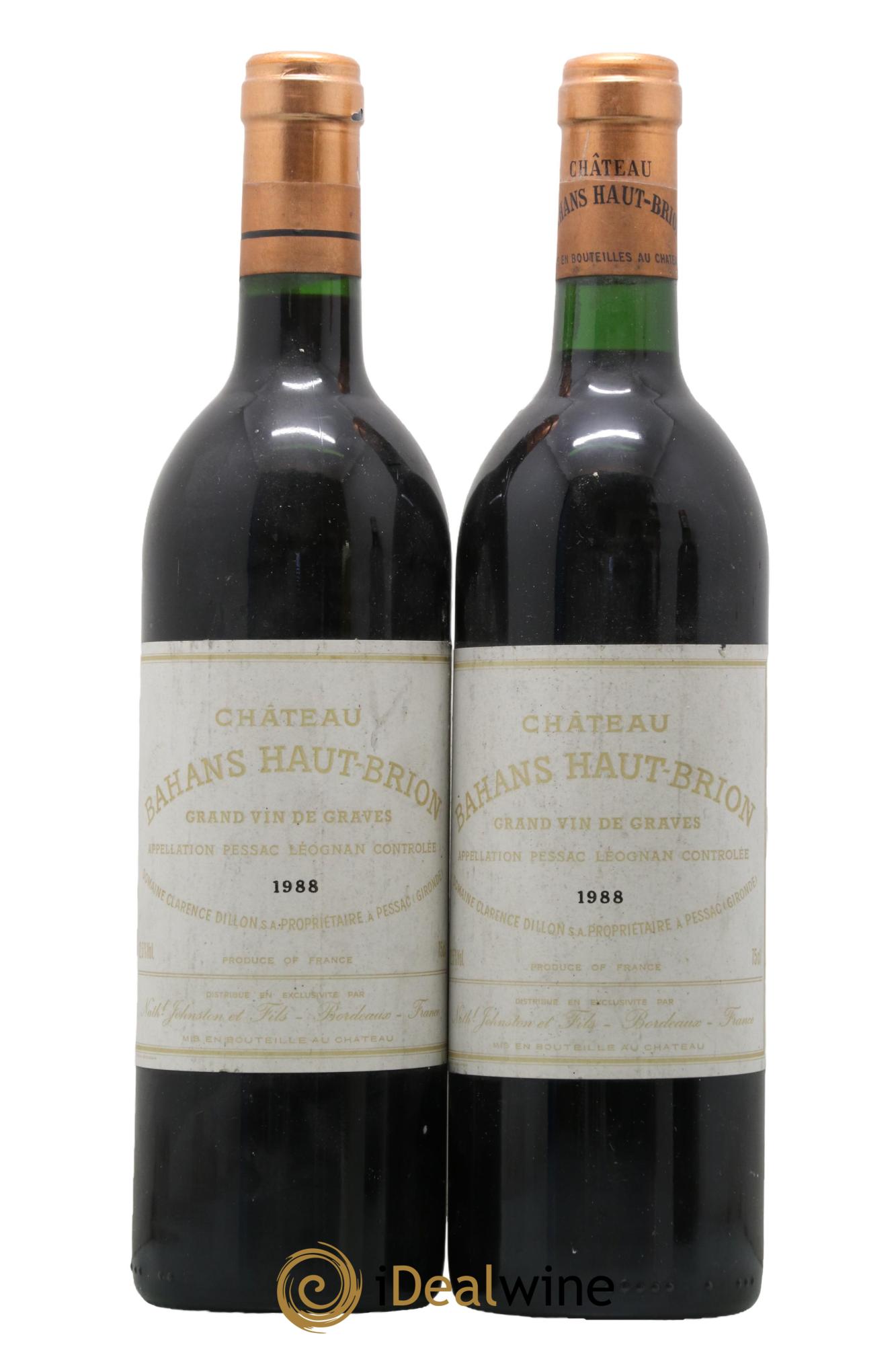 Clarence (Bahans) de Haut-Brion Second Vin 1988 - Posten von 2 Flaschen - 0