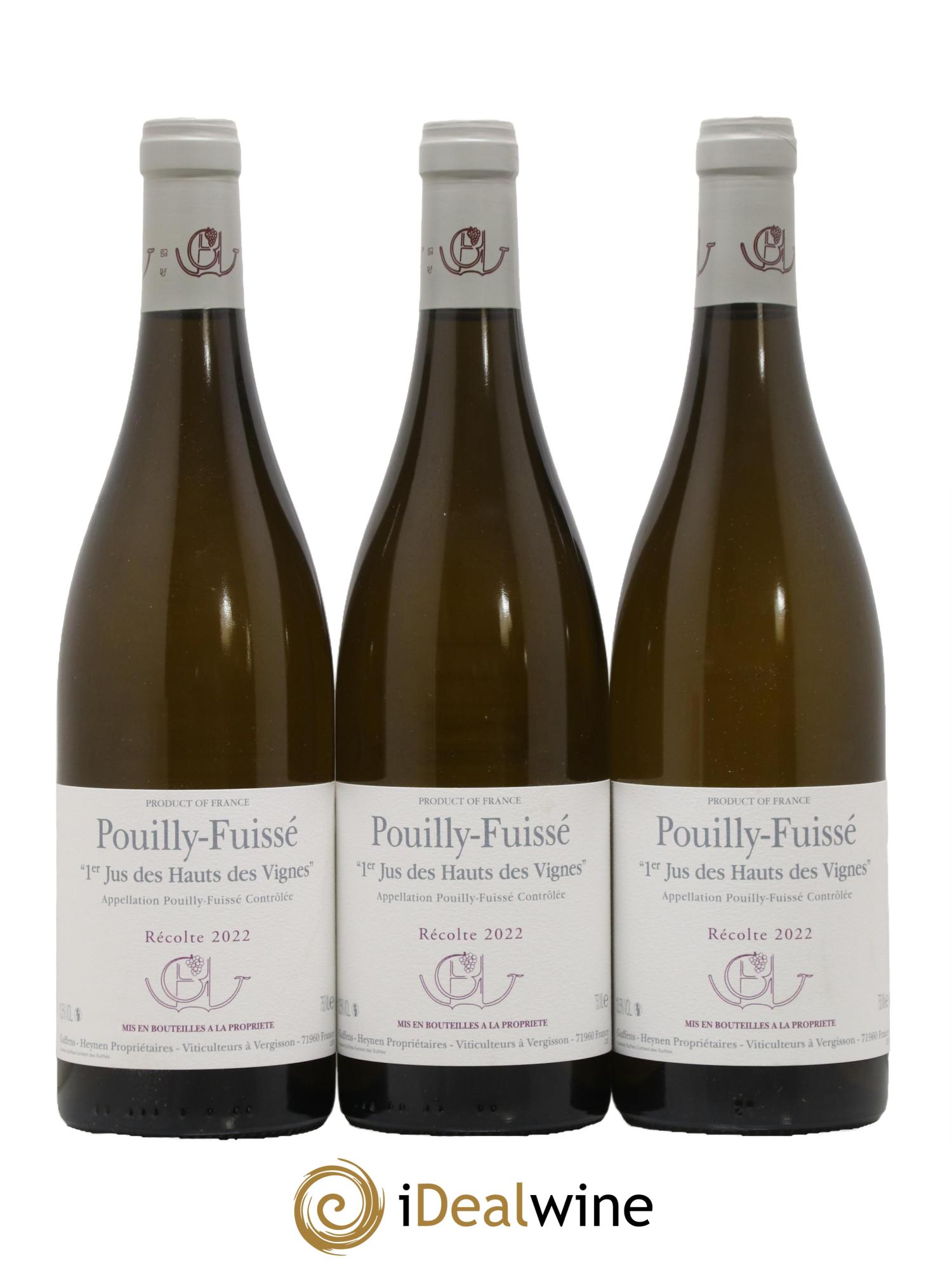 Pouilly-Fuissé 1er Jus des Haut des Vignes Guffens-Heynen 2022 - Lotto di 3 bottiglie - 0