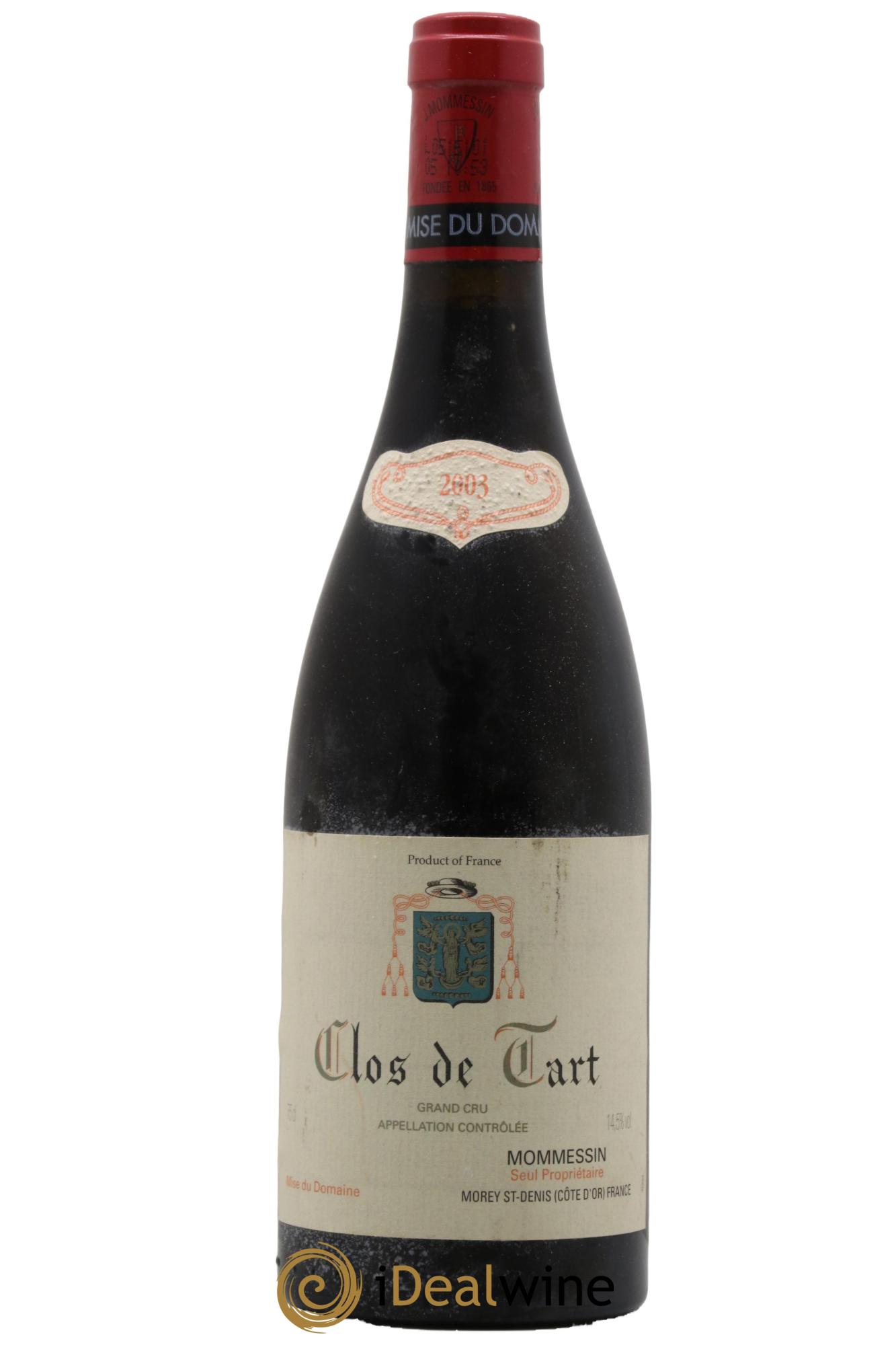 Clos de Tart Grand Cru Mommessin 2003 - Posten von 1 Flasche - 0