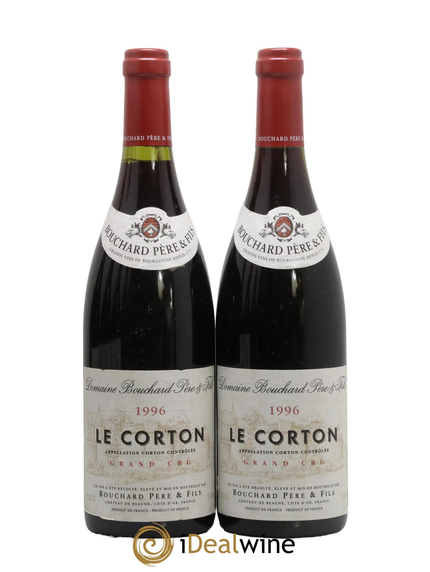 Corton Le Corton Bouchard Père & Fils 1996 - Lot of 2 bottles - 0