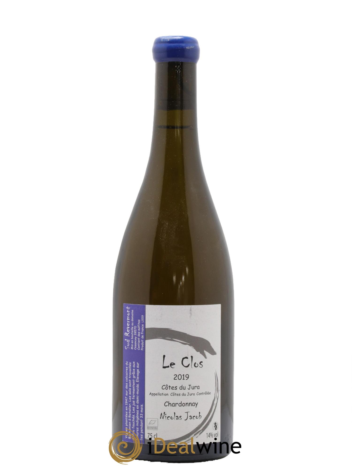 Côtes du Jura Chardonnay Le Clos  Nicolas Jacob 2019 - Lot de 1 bouteille - 0