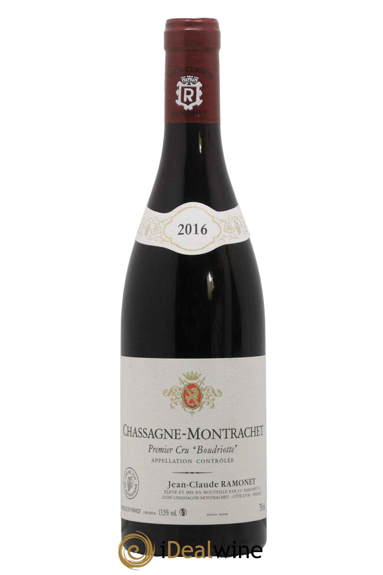 Chassagne-Montrachet 1er Cru Boudriotte Ramonet (Domaine) 2016 - Posten von 1 Flasche - 0