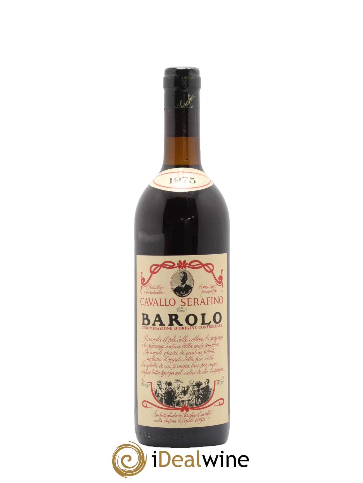 Barolo DOCG Cavallo Serafino 1975 - Lot of 1 bottle - 0