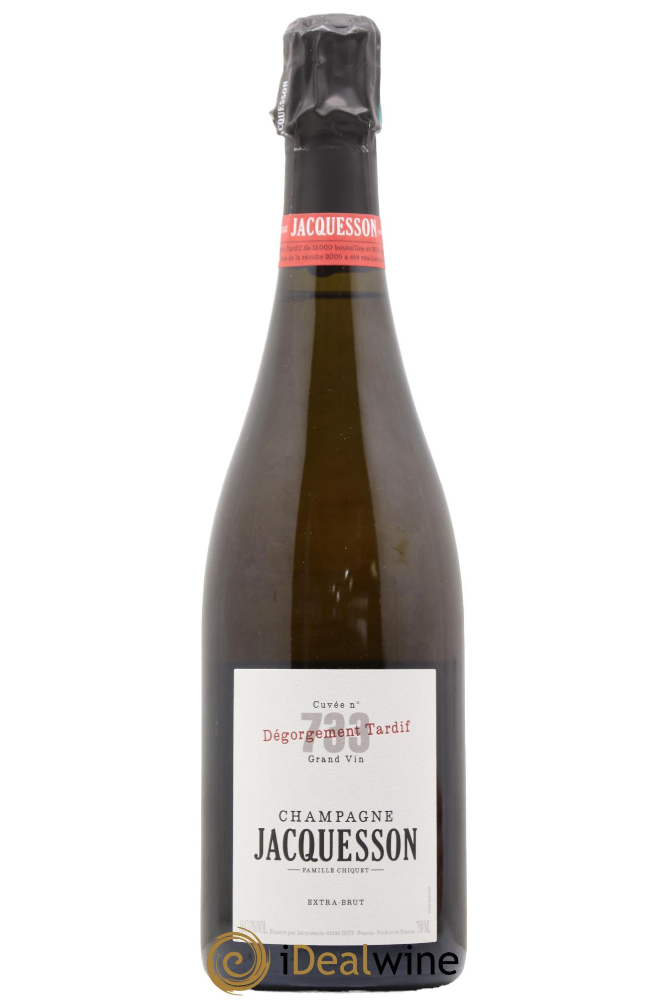 Champagne Jacquesson Cuvée 733 DT (Dégorgement Tardif) (Blanc effervescent)