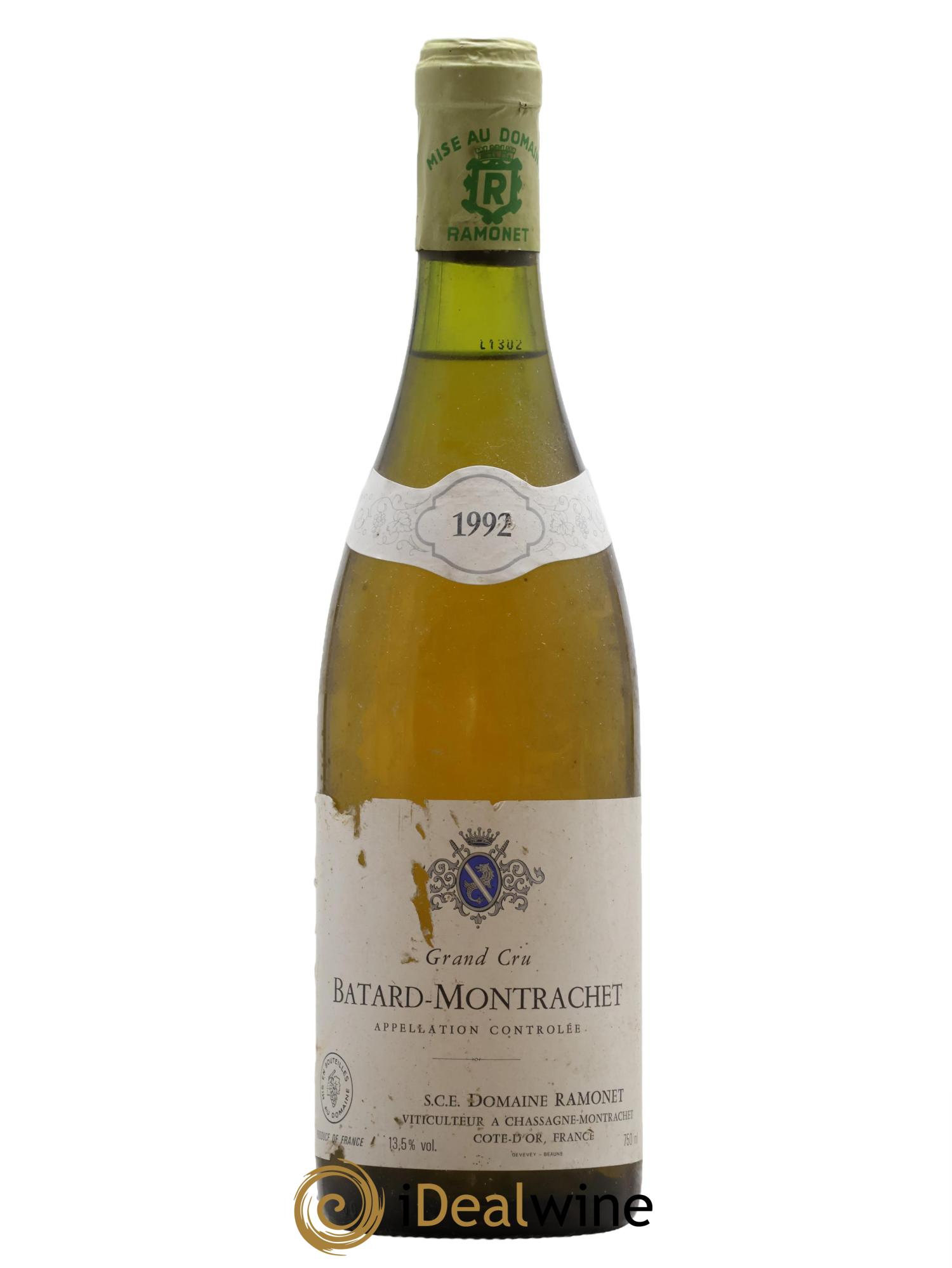 Bâtard-Montrachet Grand Cru Ramonet (Domaine) 1992 - Lot de 1 bouteille - 0