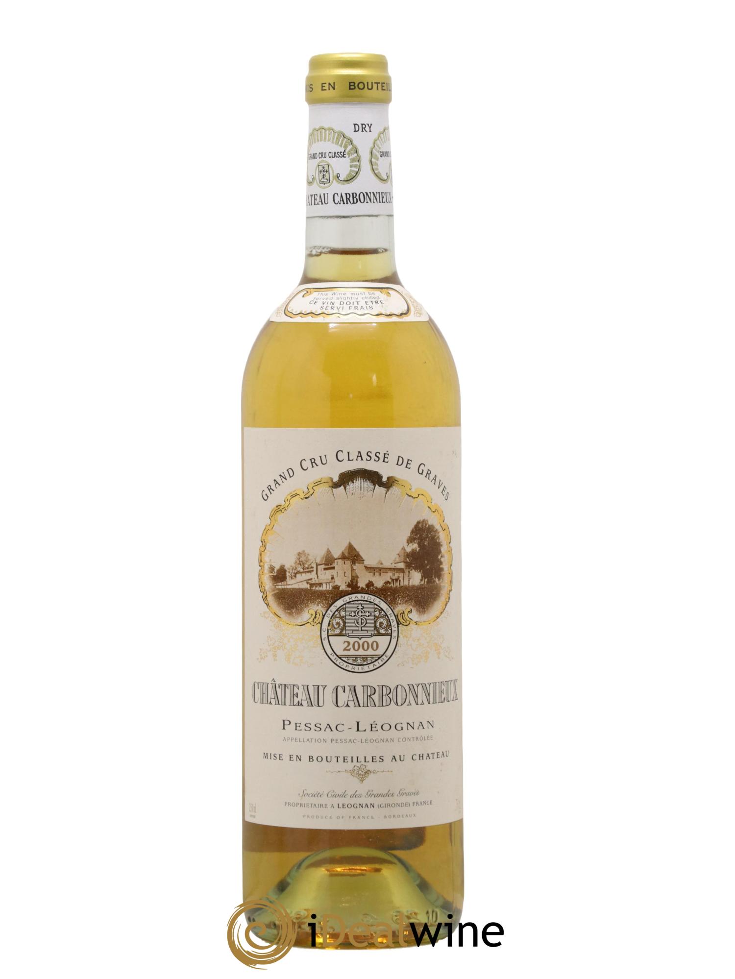 Château Carbonnieux Cru Classé de Graves 2000 - Lot de 1 bouteille - 0